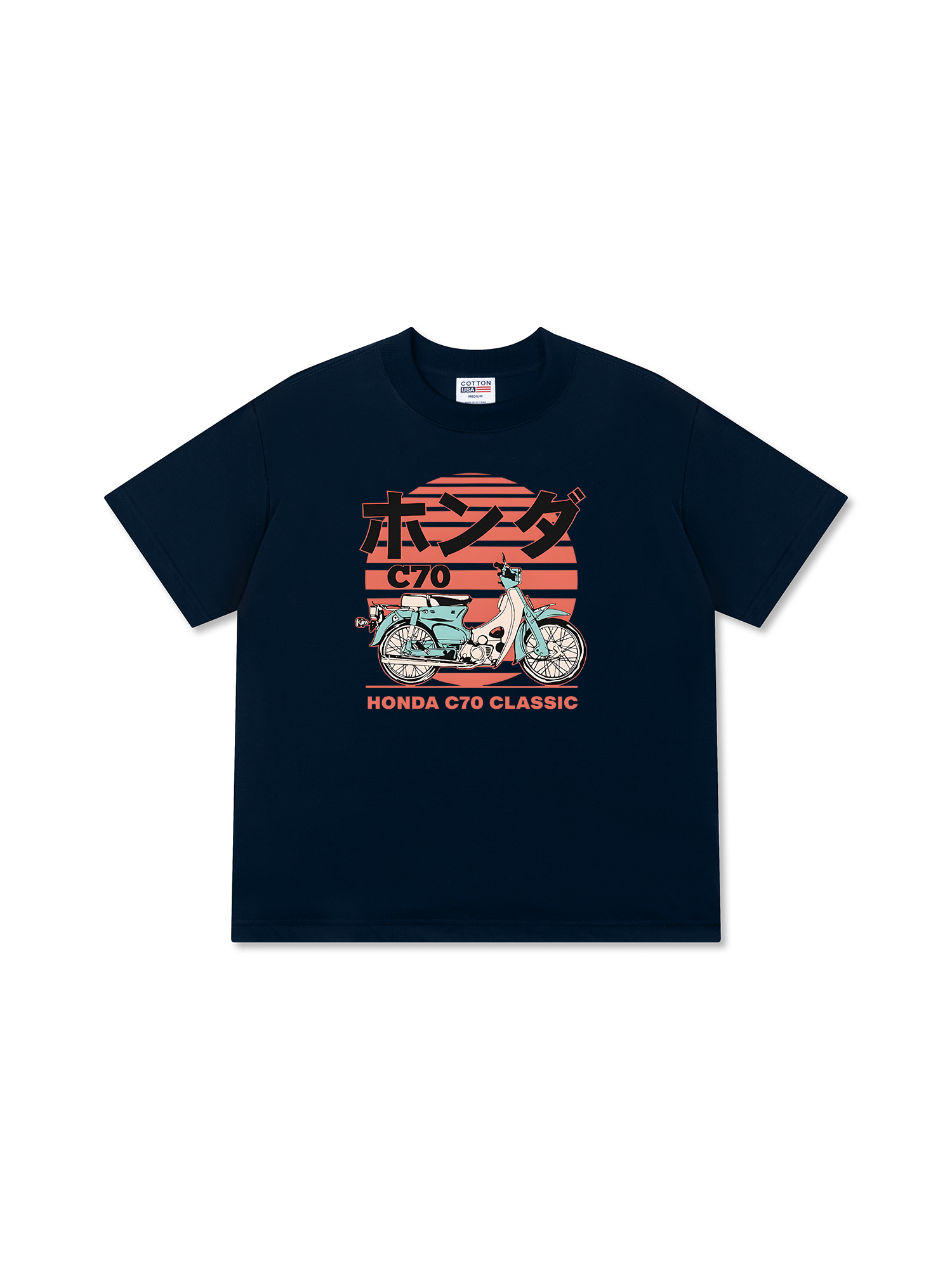 Áo Thun Relaxed Fit Motorbike Honda C70 CLASSIC