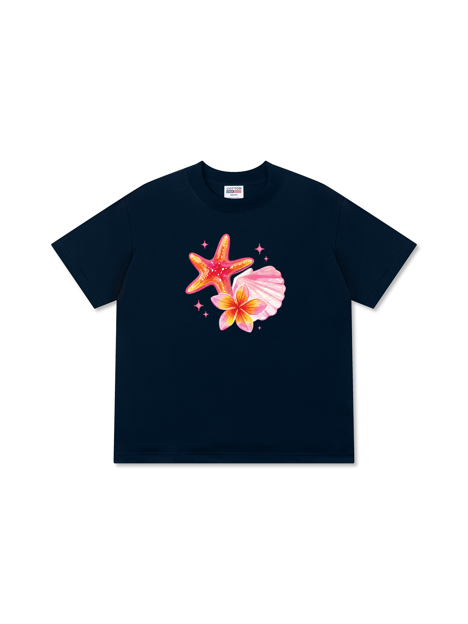 Áo Thun Relaxed Fit Tropical Ocean Bloom Party