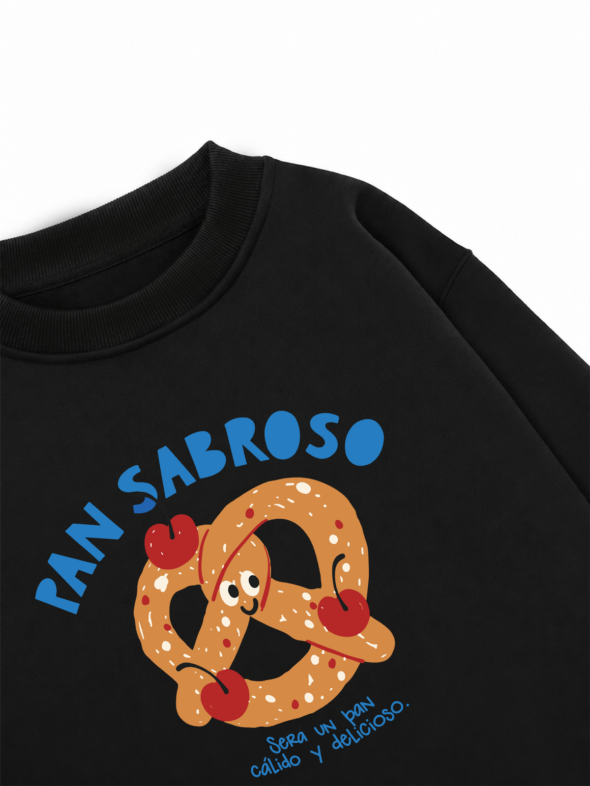 Áo Sweater Nỉ Hai Da Pretzel