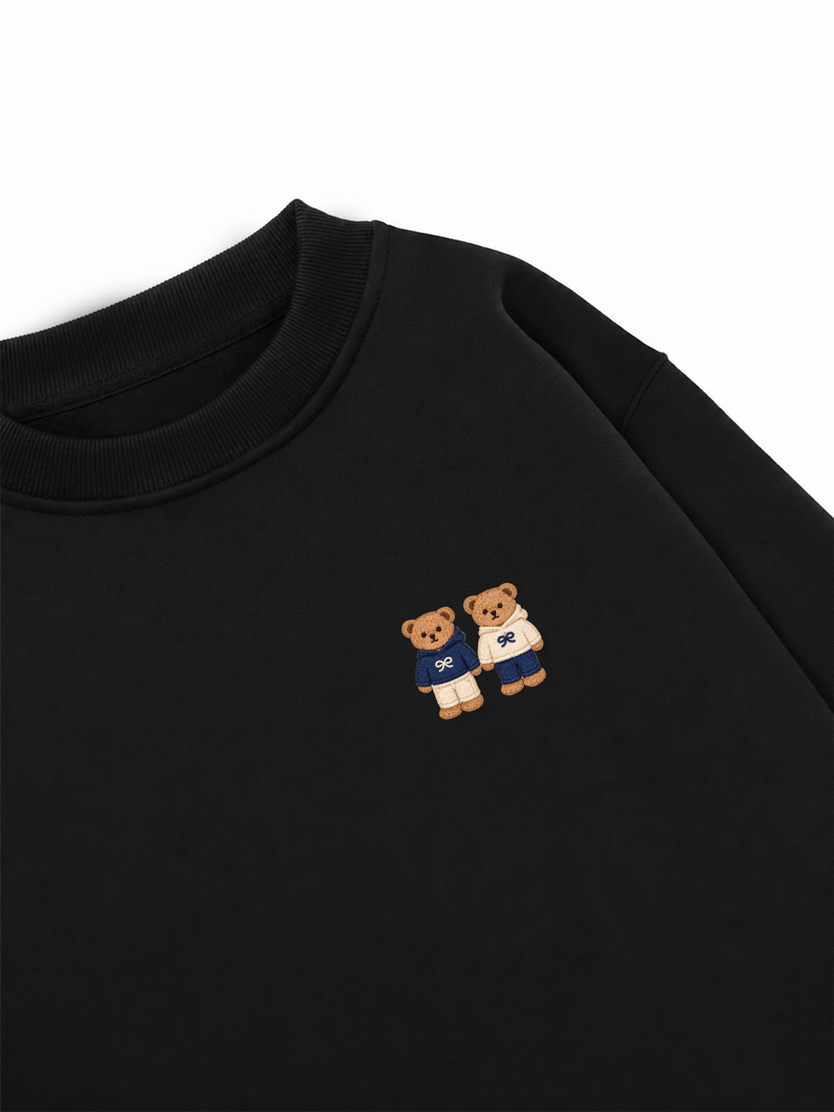 Áo Sweater Nỉ Hai Da Twin Bears