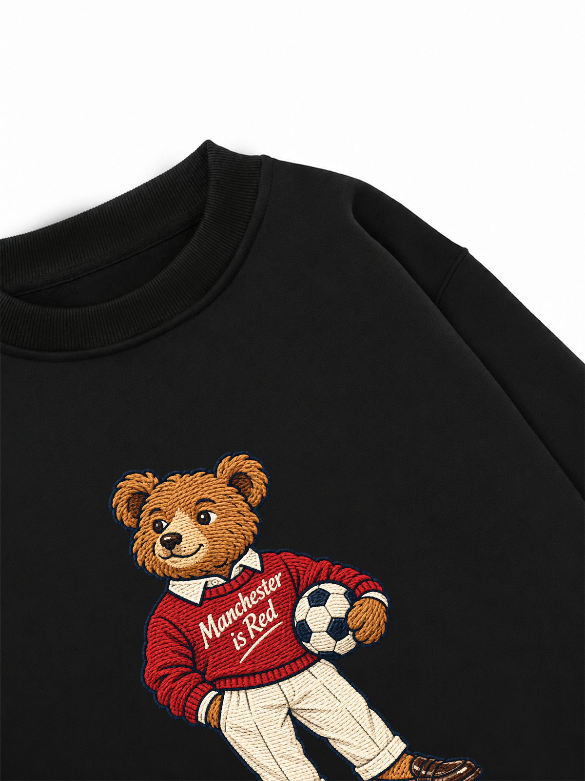 Áo Sweater Nỉ Hai Da MUFC Bear
