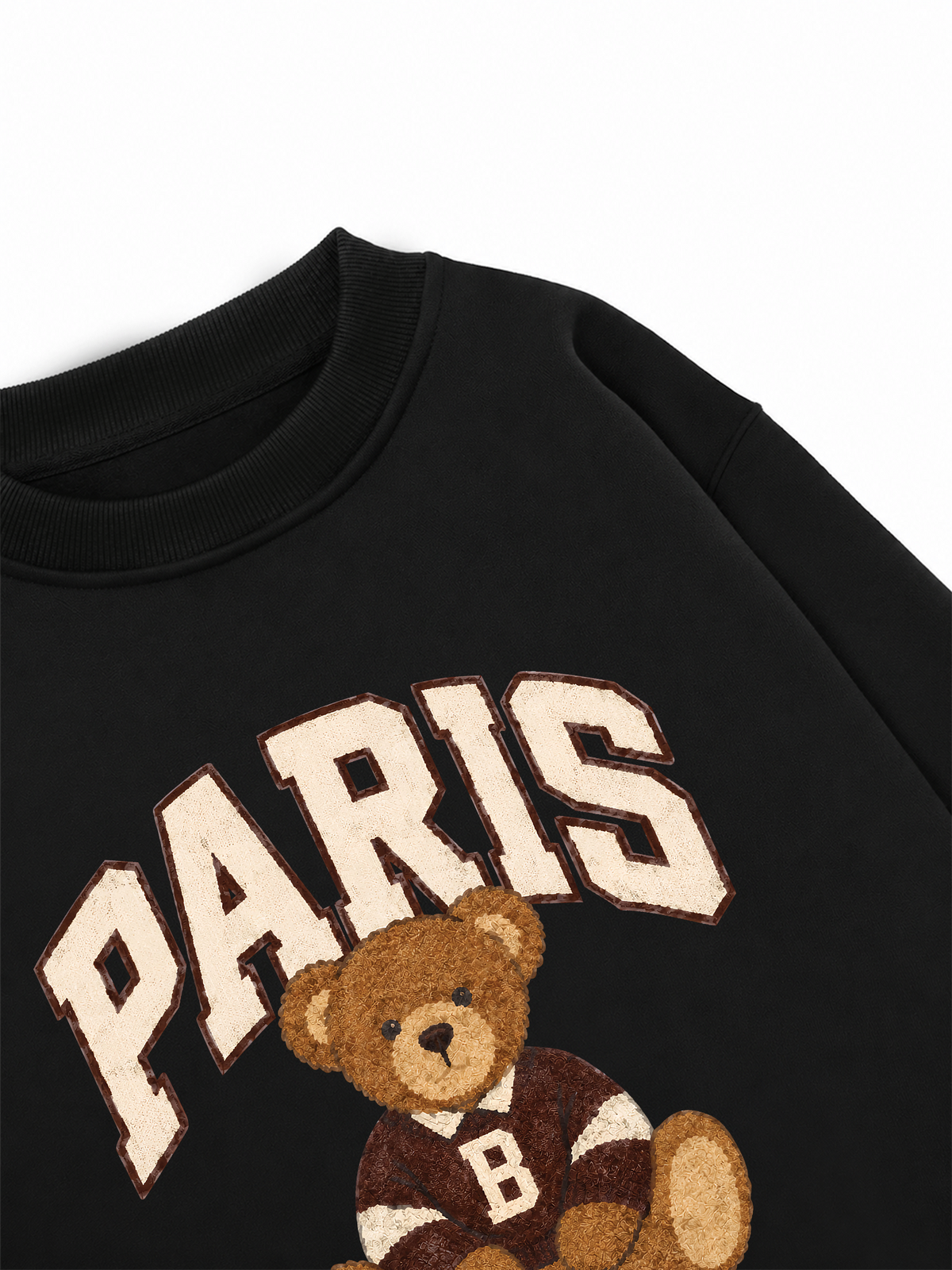 Áo Sweater Nỉ Hai Da City Paris Bear