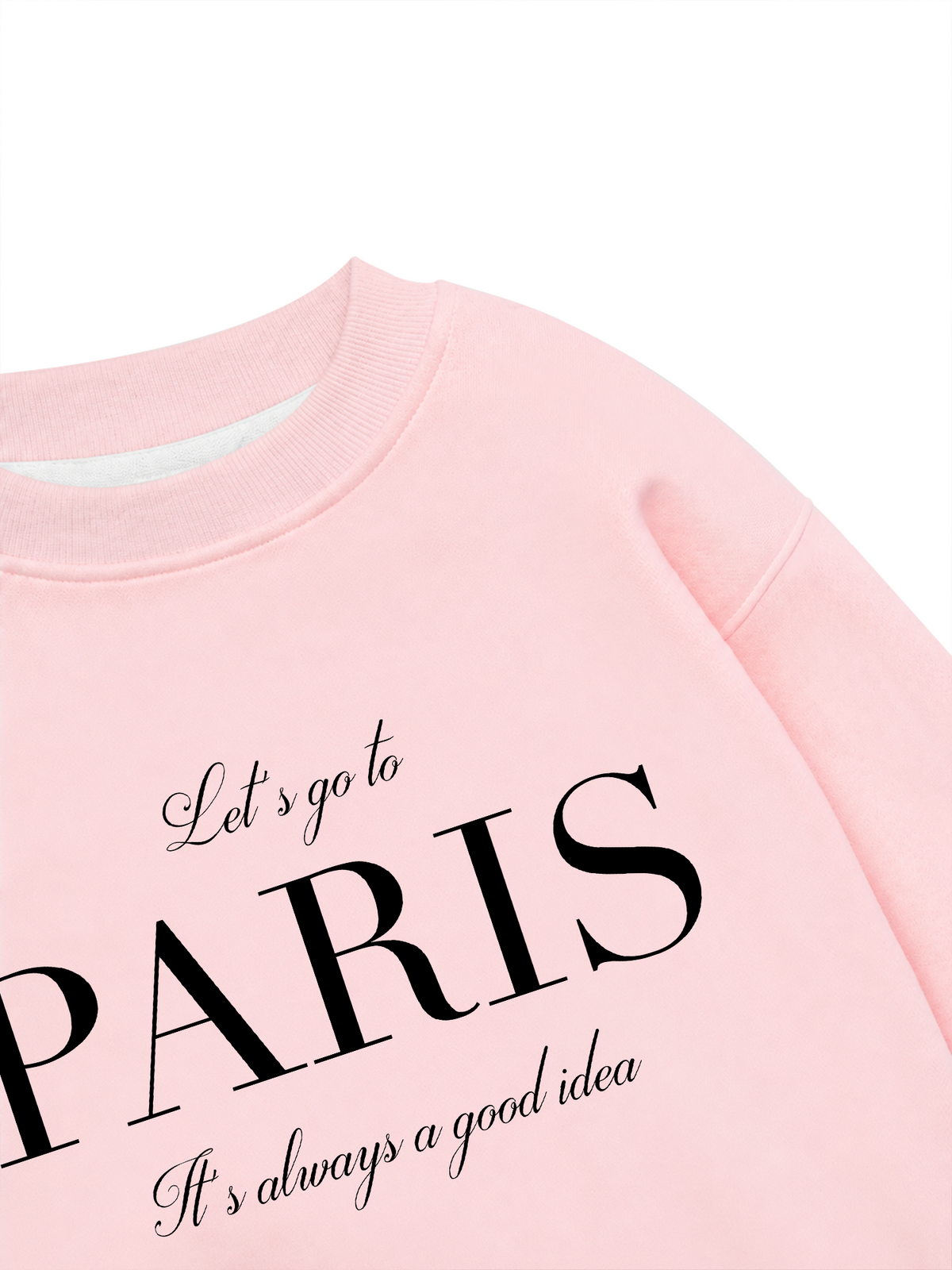 Áo Sweater Nỉ Hai Da City Let's go to Paris