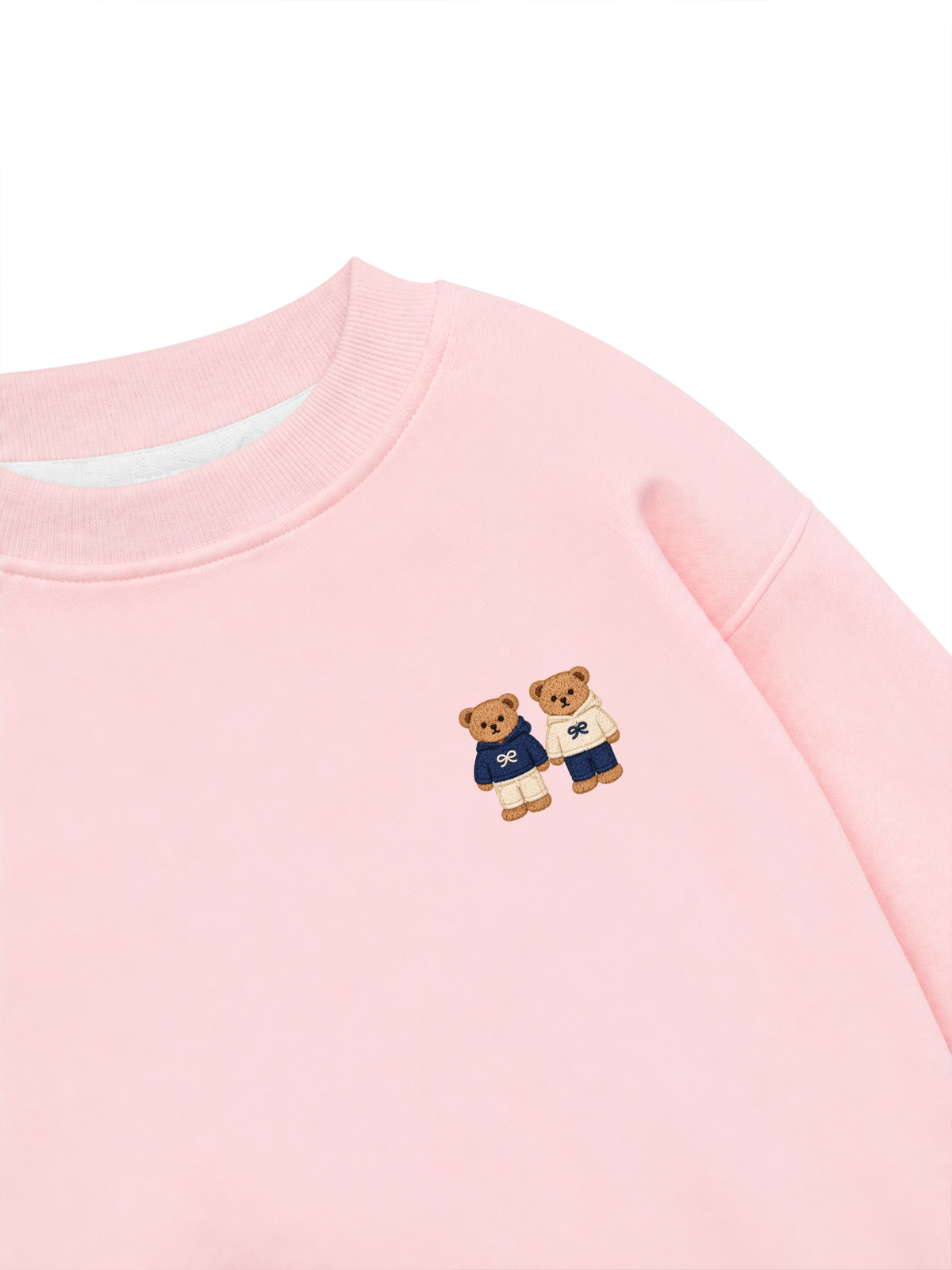 Áo Sweater Nỉ Hai Da Twin Bears