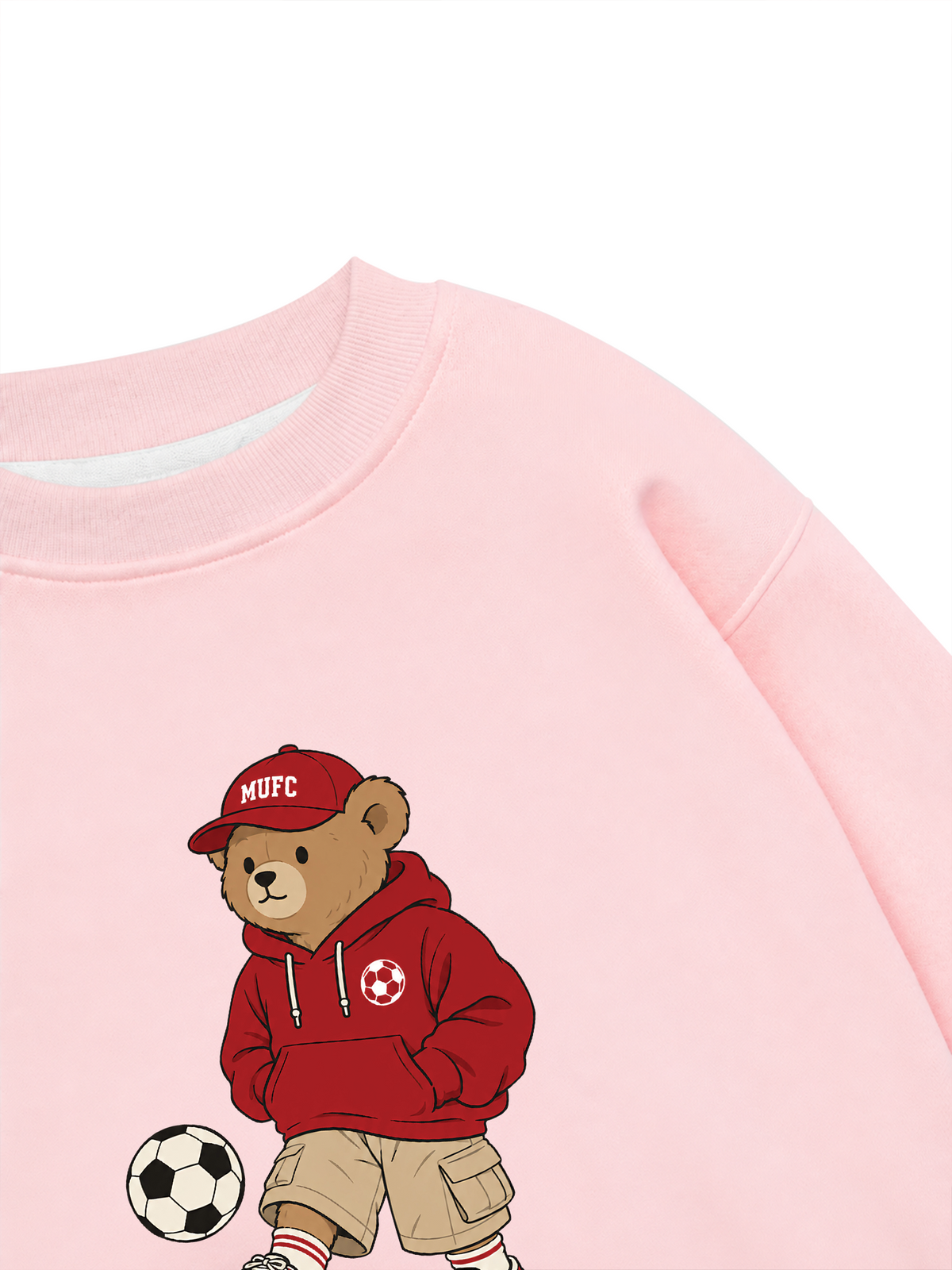 Áo Sweater Nỉ Hai Da The Red Devils Bear