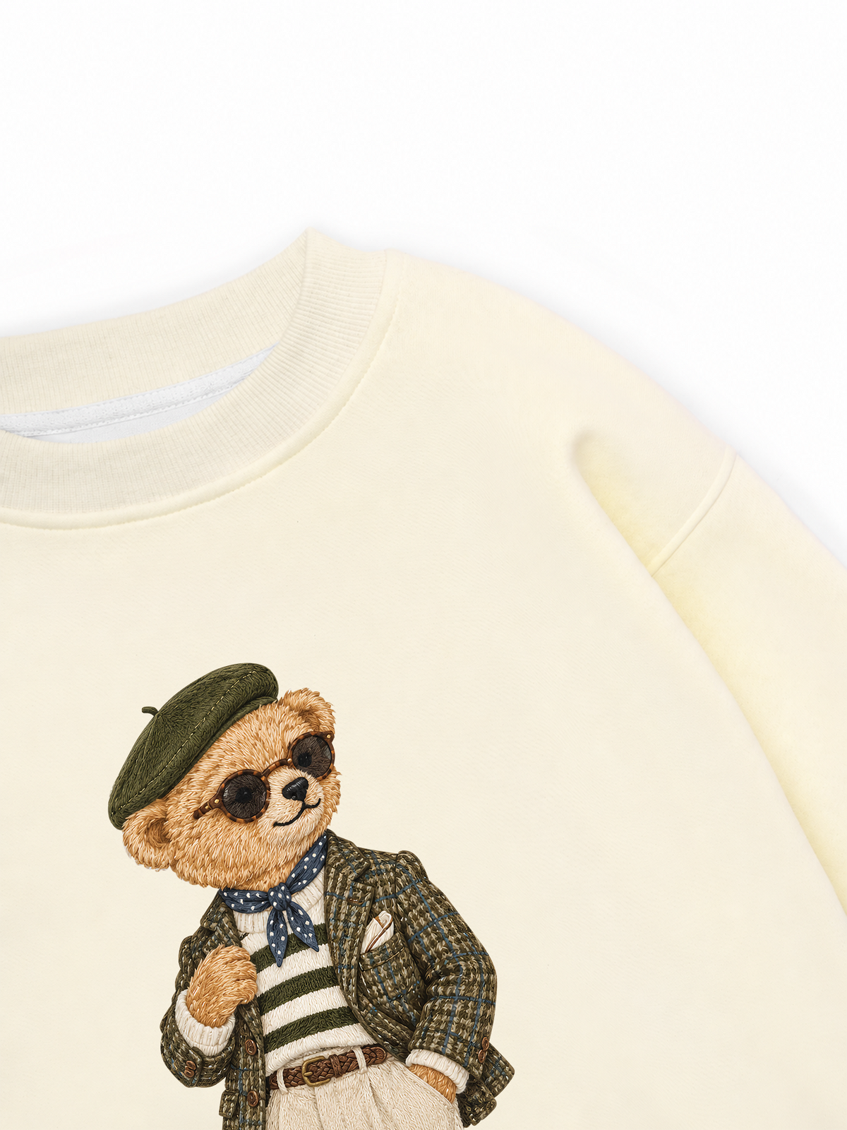 Áo Sweater Nỉ Hai Da Lady Bear