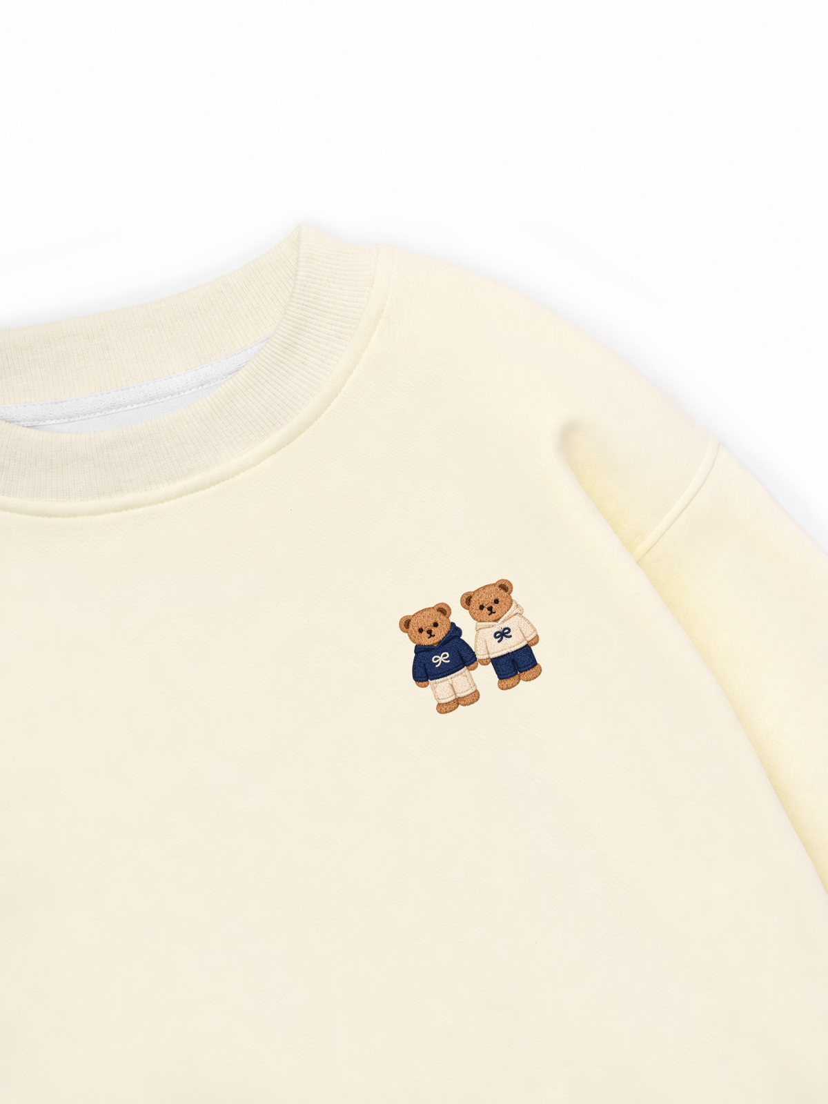 Áo Sweater Nỉ Hai Da Twin Bears