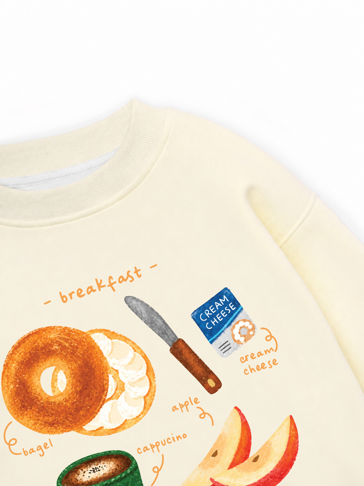 Áo Sweater Nỉ Hai Da Sweetie Breakfast