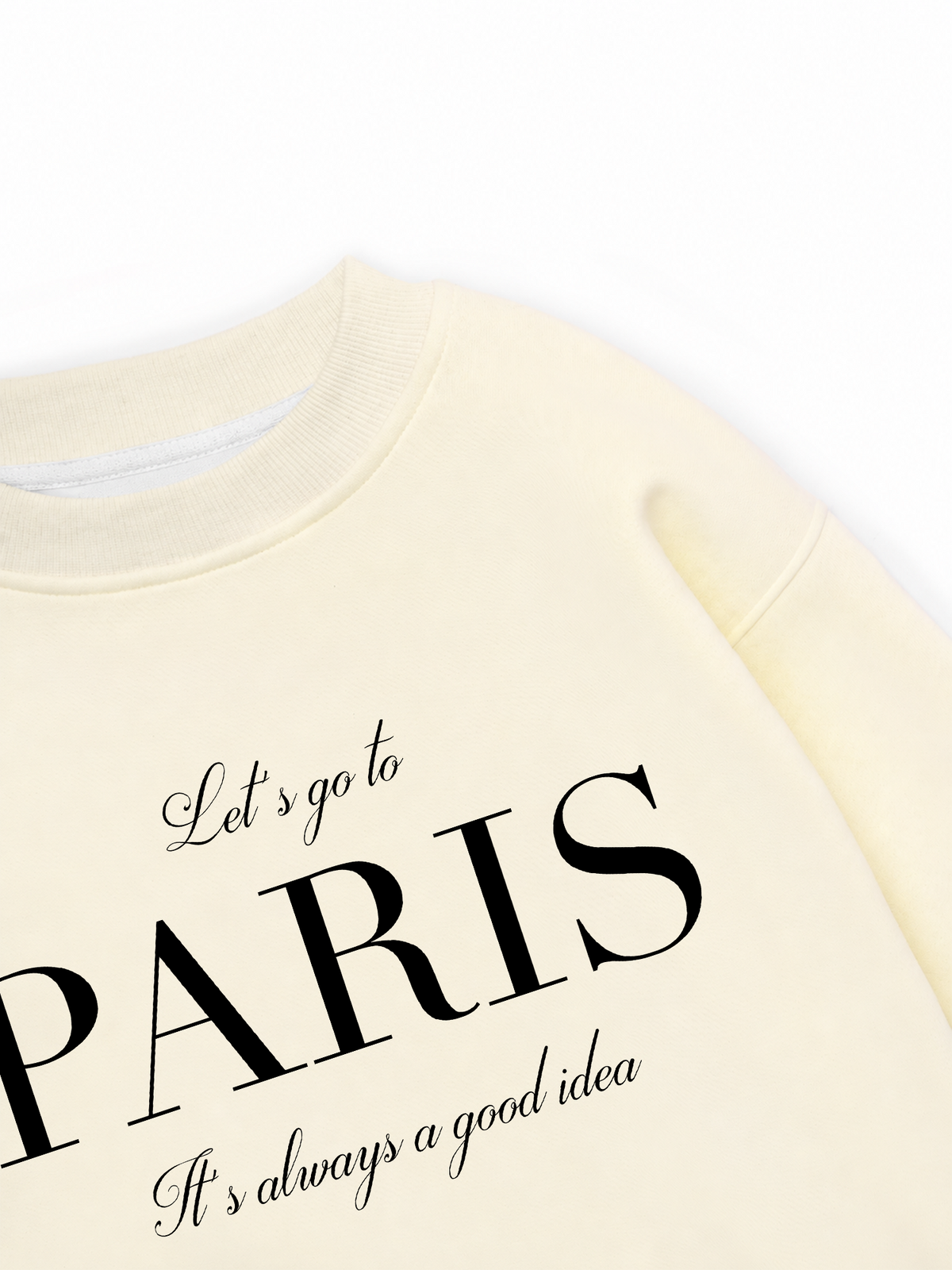 Áo Sweater Nỉ Hai Da City Let's go to Paris