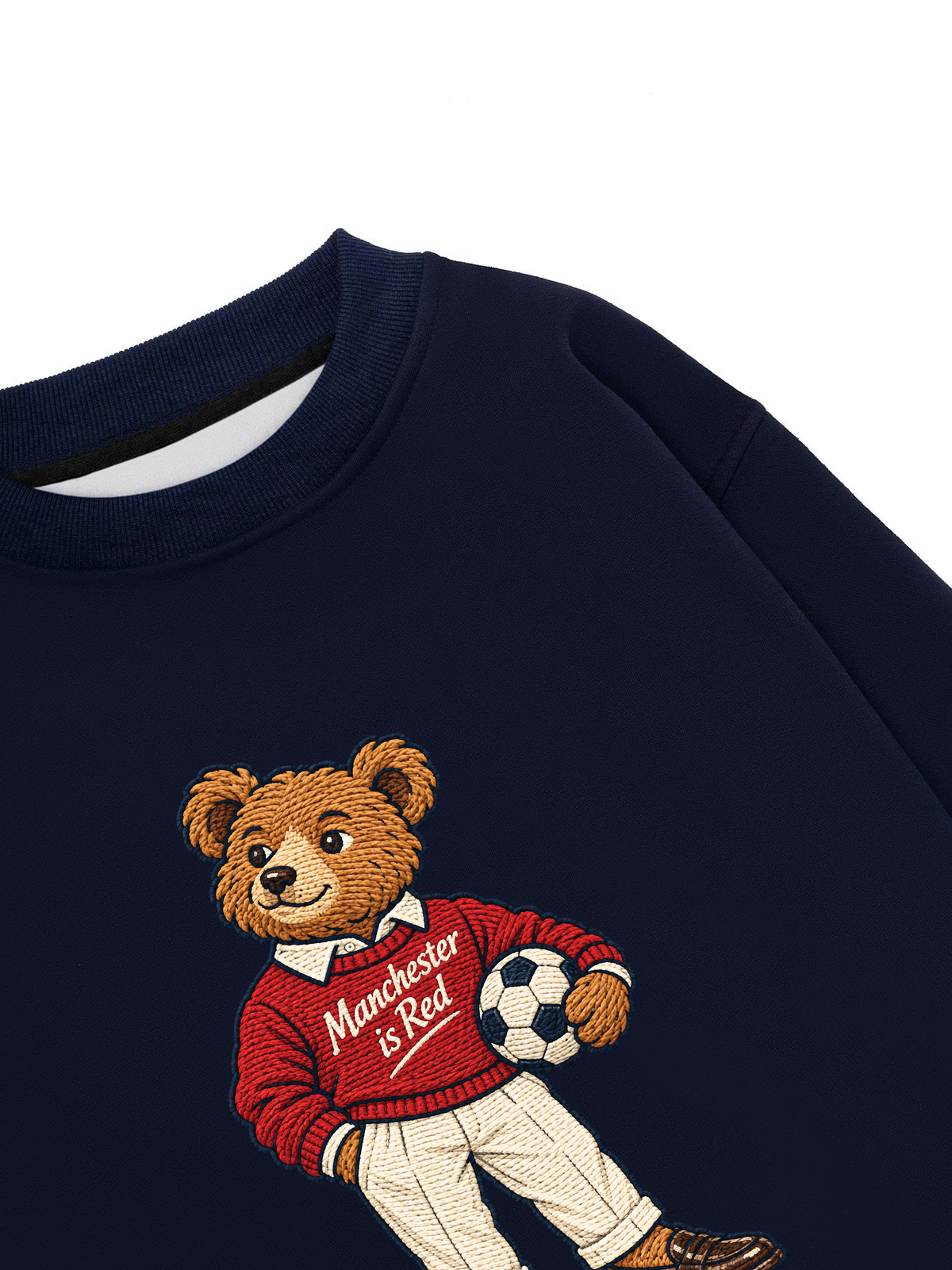 Áo Sweater Nỉ Hai Da MUFC Bear