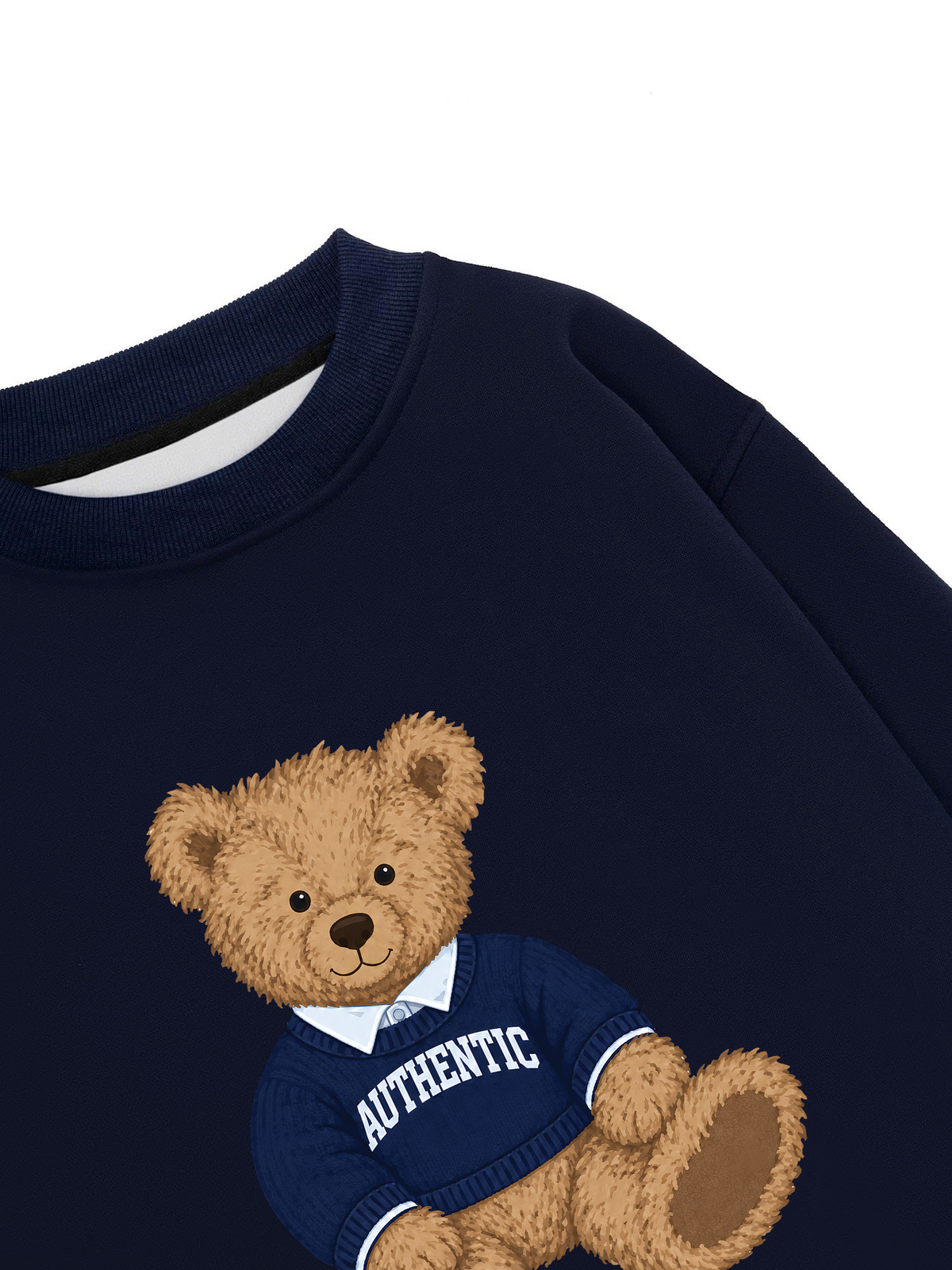Áo Sweater Nỉ Hai Da Authentic Bear