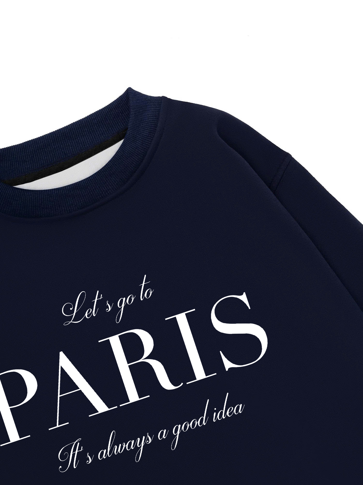 Áo Sweater Nỉ Hai Da City Let's go to Paris