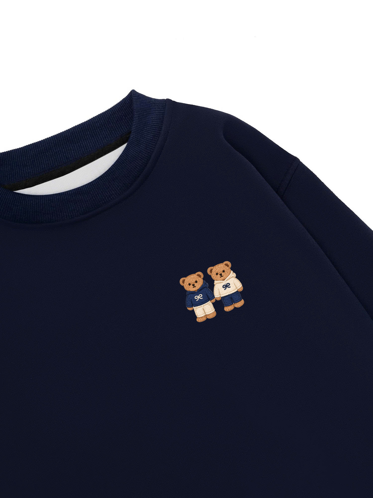 Áo Sweater Nỉ Hai Da Twin Bears