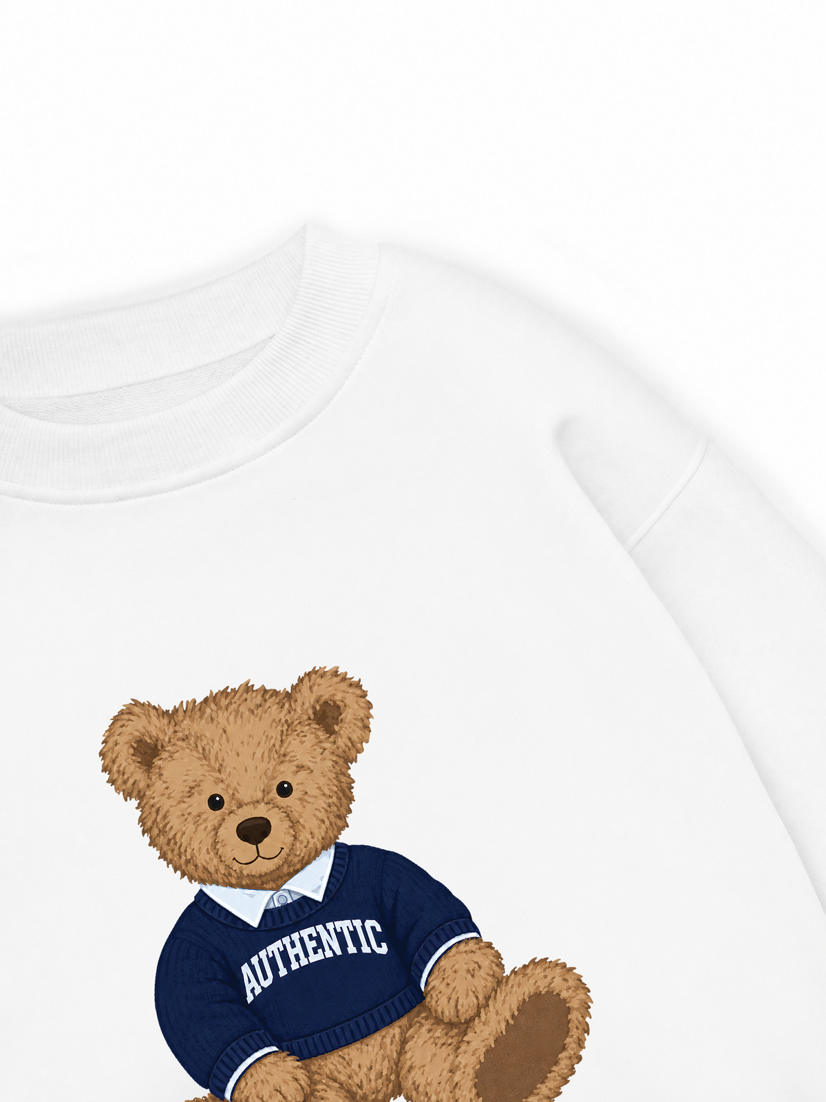 Áo Sweater Nỉ Hai Da Authentic Bear