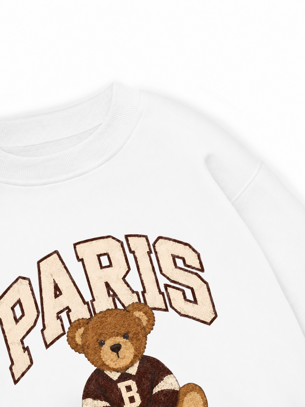 Áo Sweater Nỉ Hai Da City Paris Bear