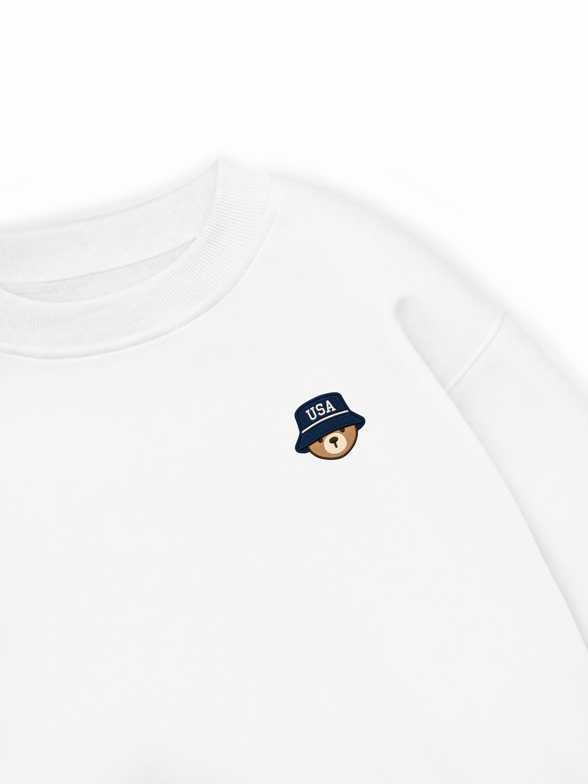 Áo Sweater Nỉ Hai Da USA Bear