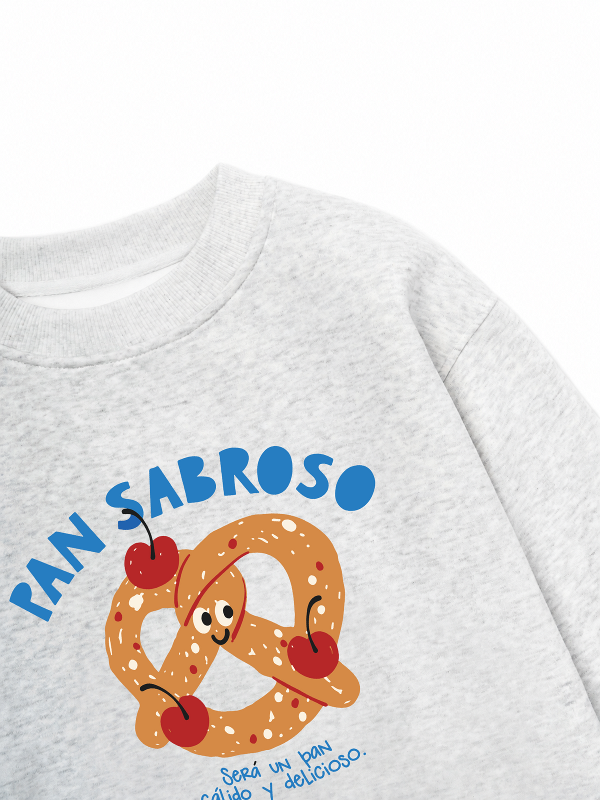 Áo Sweater Nỉ Hai Da Pretzel
