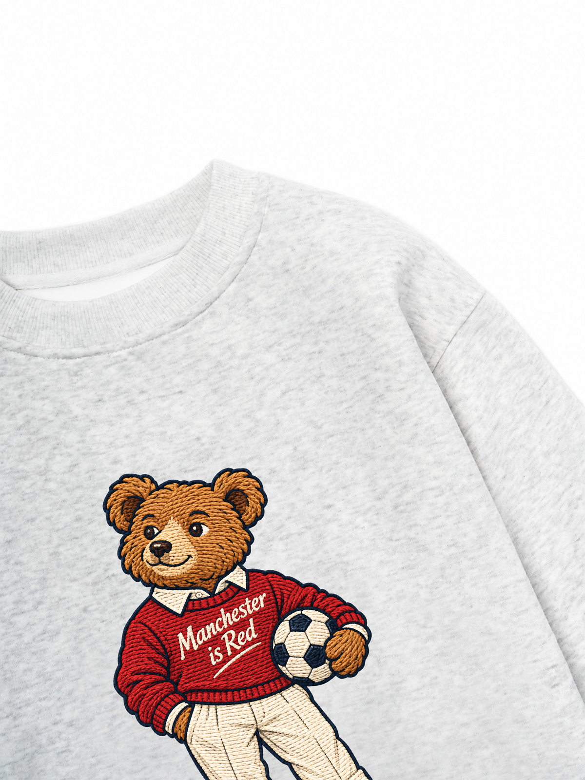 Áo Sweater Nỉ Hai Da MUFC Bear