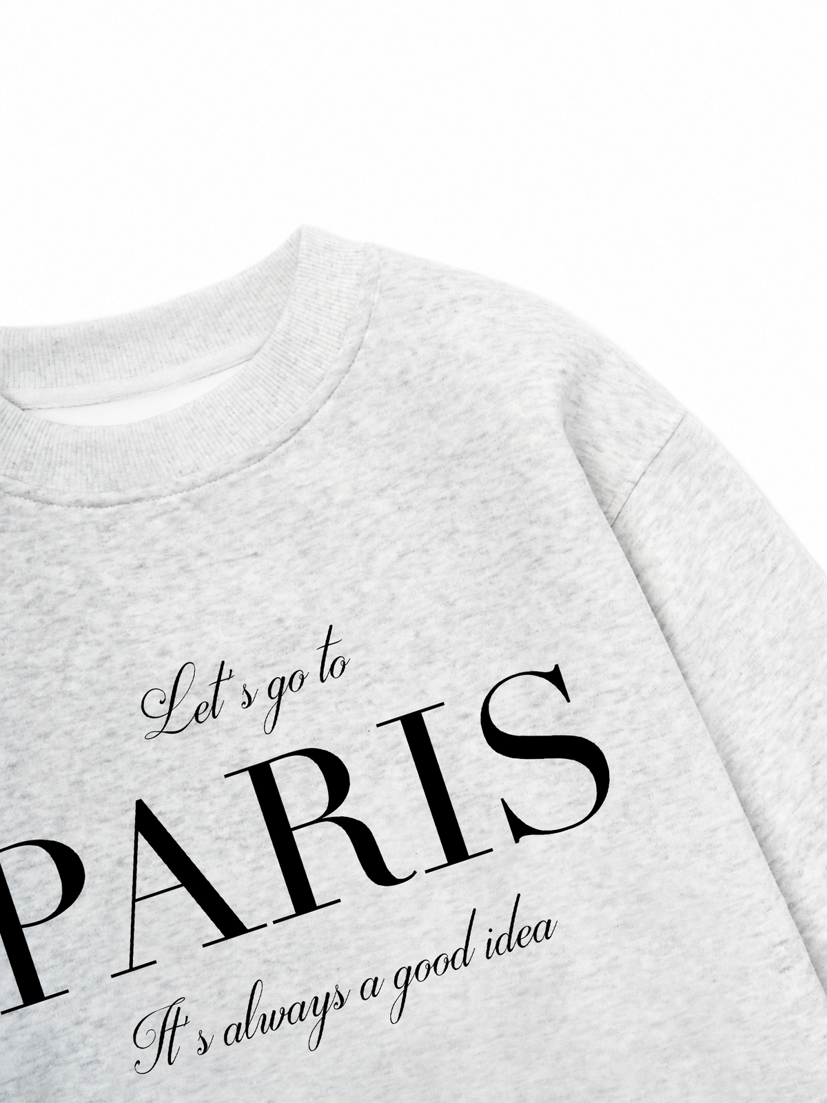Áo Sweater Nỉ Hai Da City Let's go to Paris