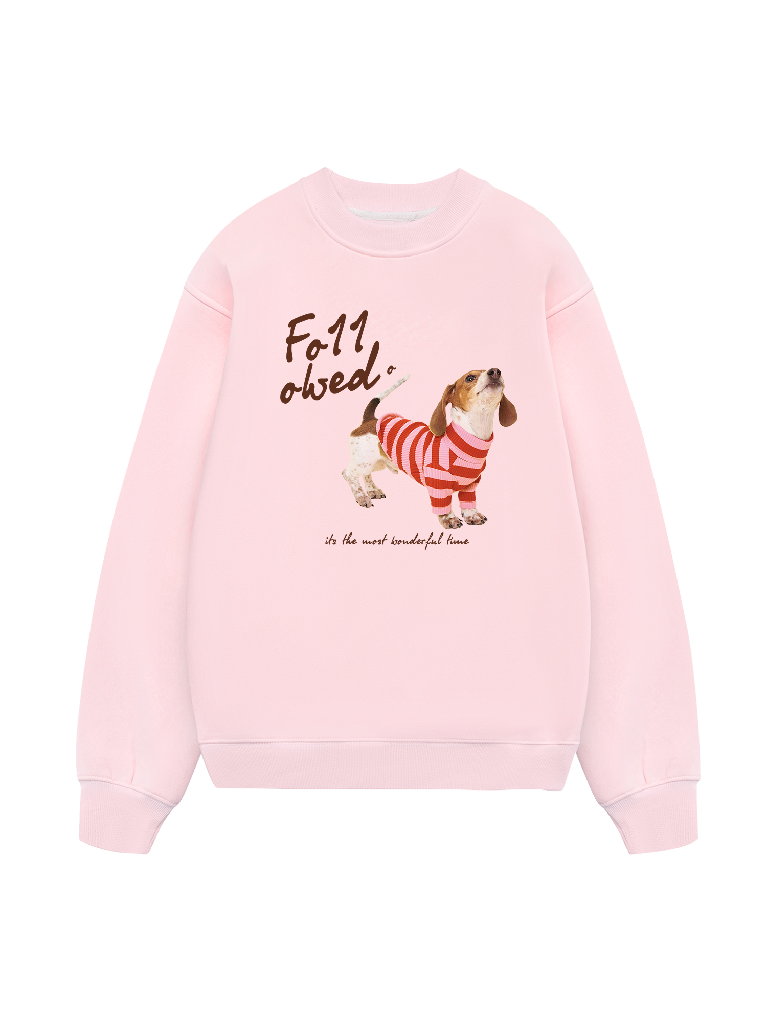 Pink Cozy Season Its The Mosst Wonderful Time Sweater