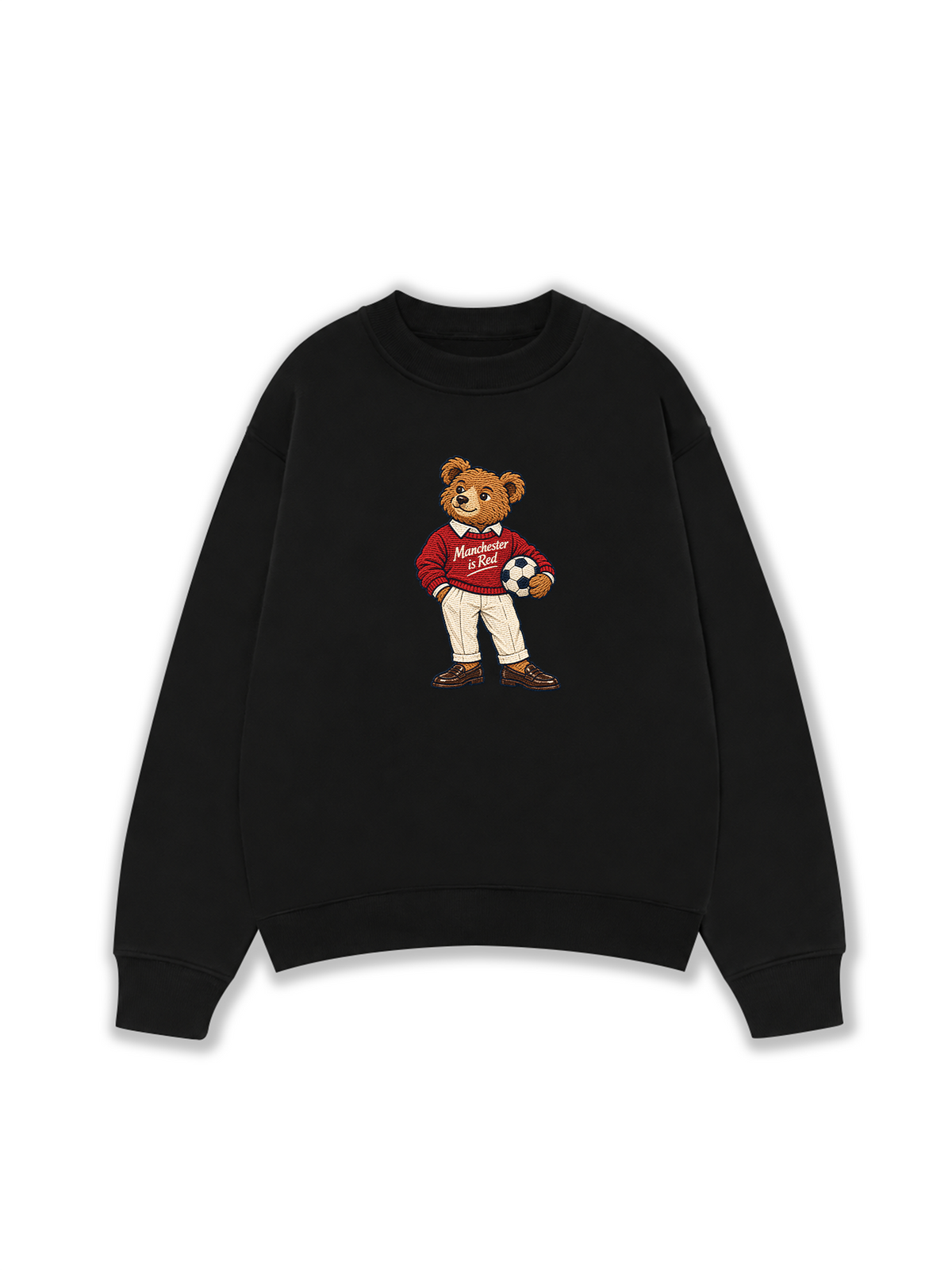 Áo Sweater Nỉ Hai Da MUFC Bear