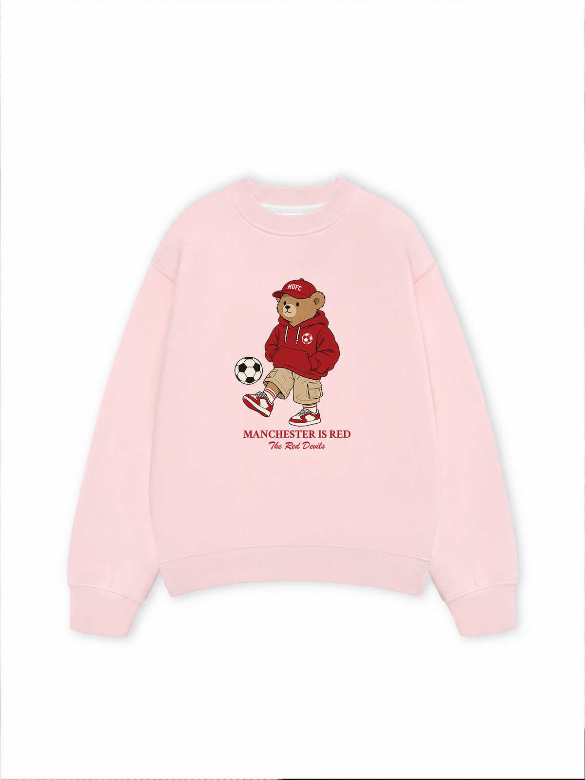 Áo Sweater Nỉ Hai Da The Red Devils Bear