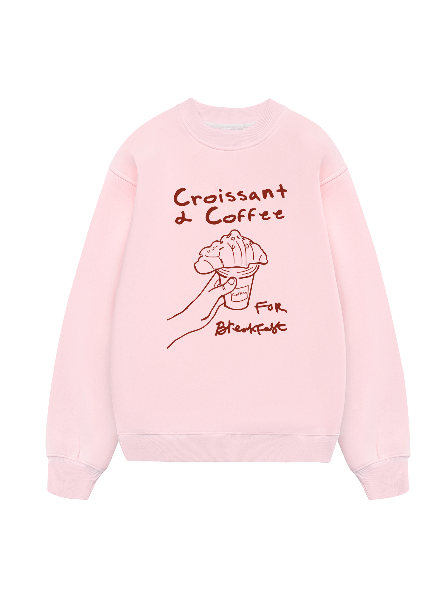 Croissant & Coffee For Breakfast Sweater