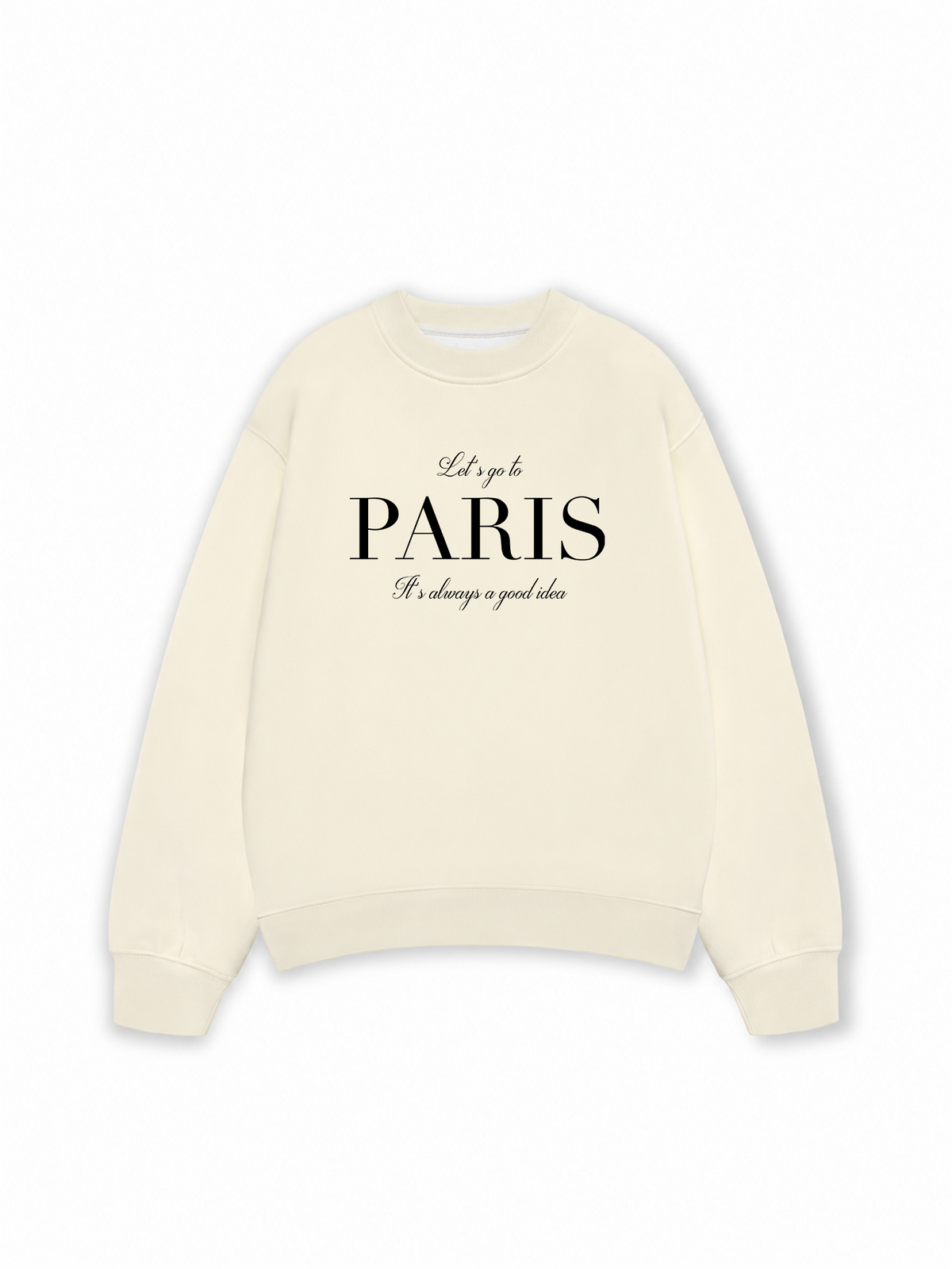 Áo Sweater Nỉ Hai Da City Let's go to Paris