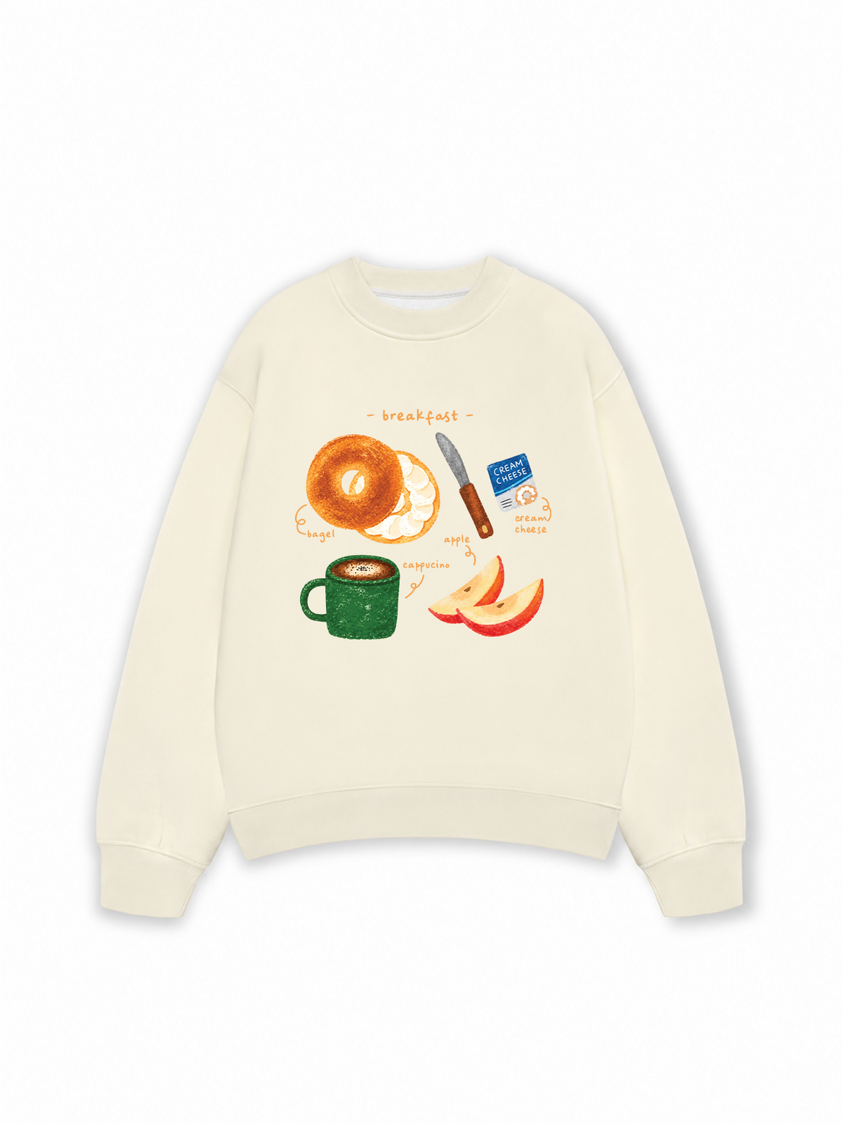 Áo Sweater Nỉ Hai Da Sweetie Breakfast
