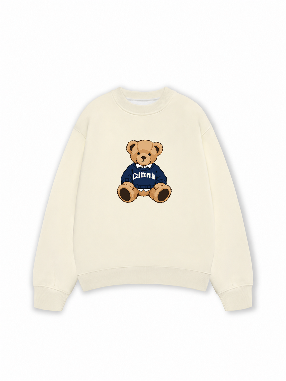 Áo Sweater Nỉ Hai Da City California Bear