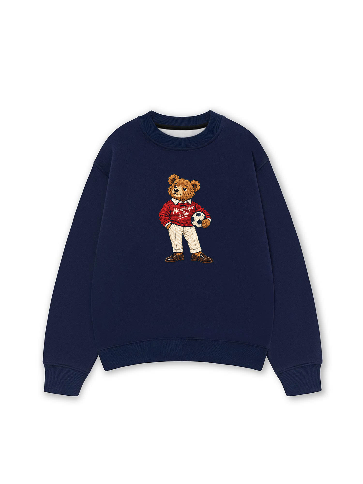 Áo Sweater Nỉ Hai Da MUFC Bear