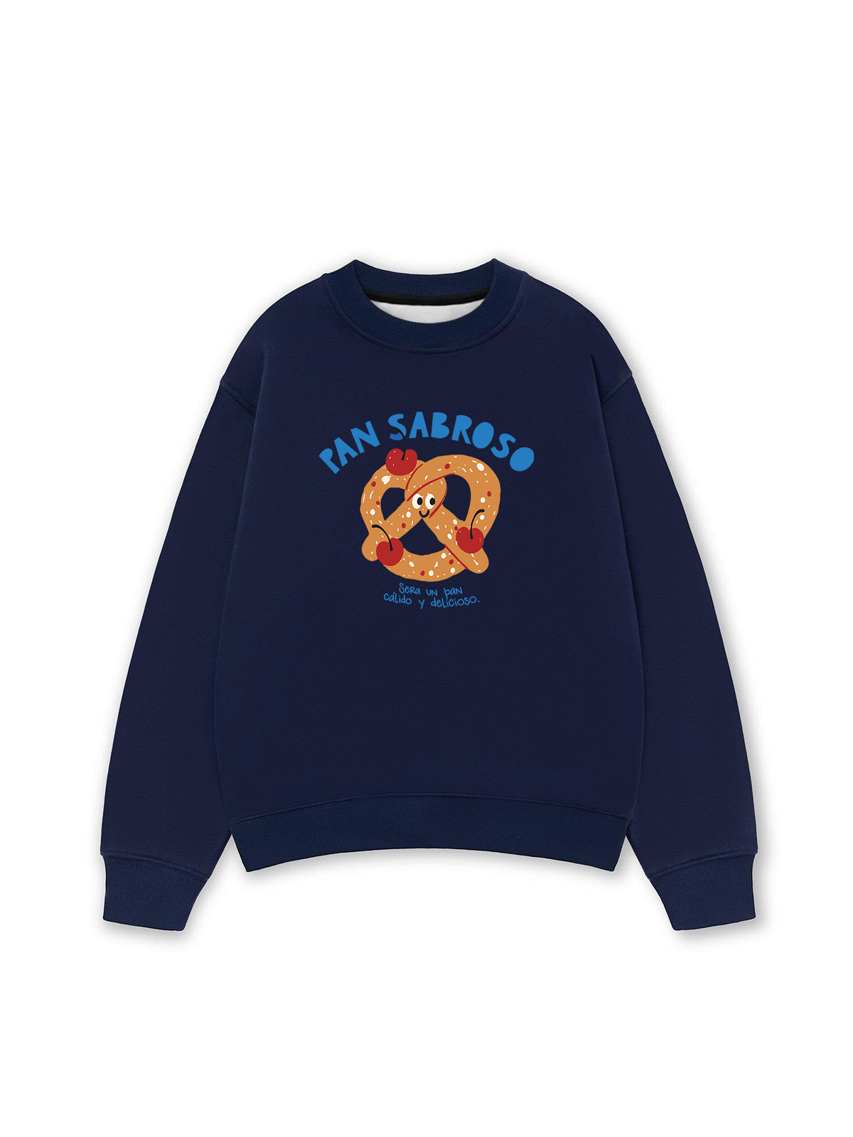 Áo Sweater Nỉ Hai Da Pretzel