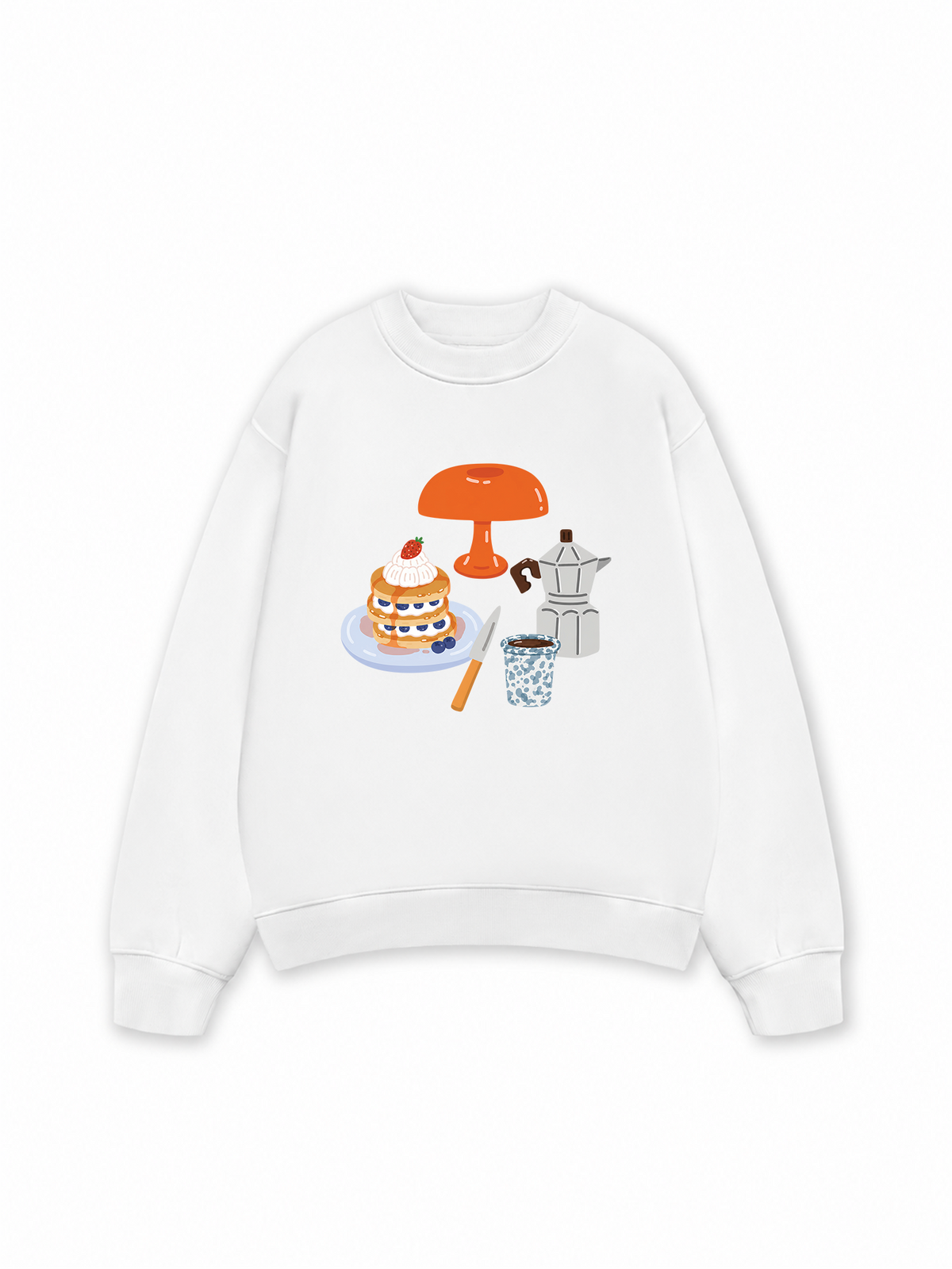 Áo Sweater Nỉ Hai Da Breakfast