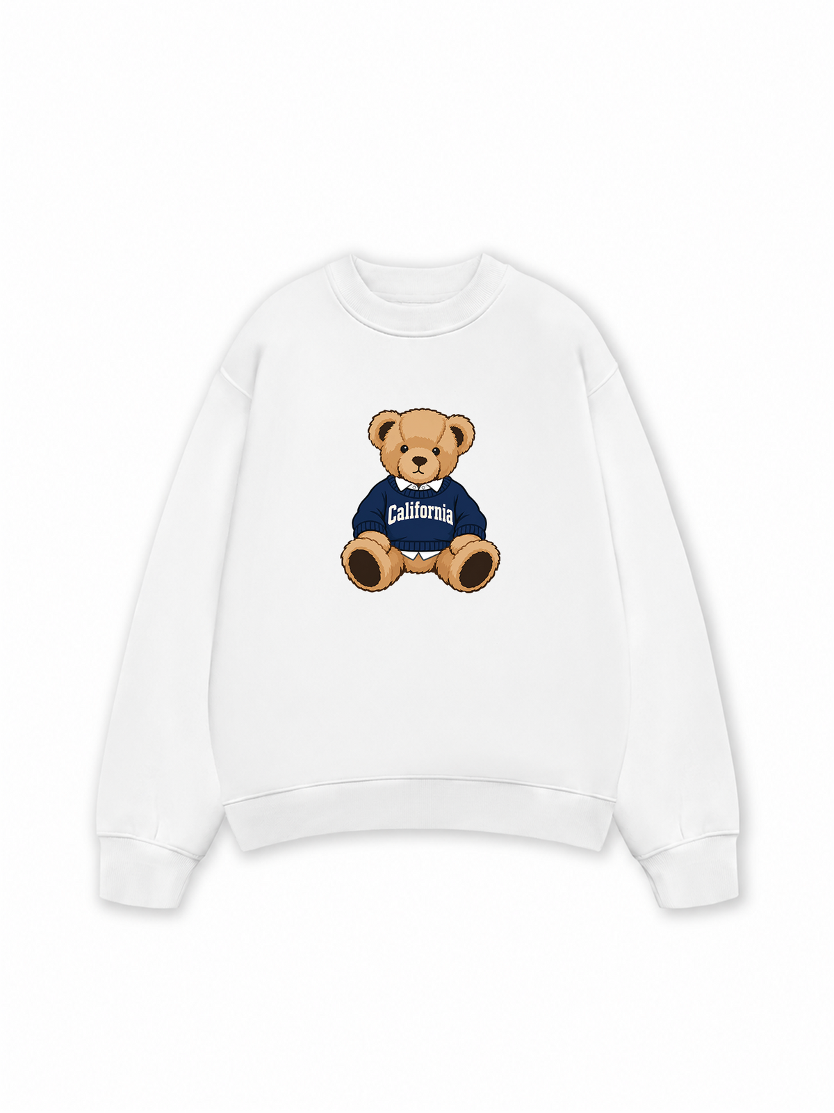 Áo Sweater Nỉ Hai Da City California Bear