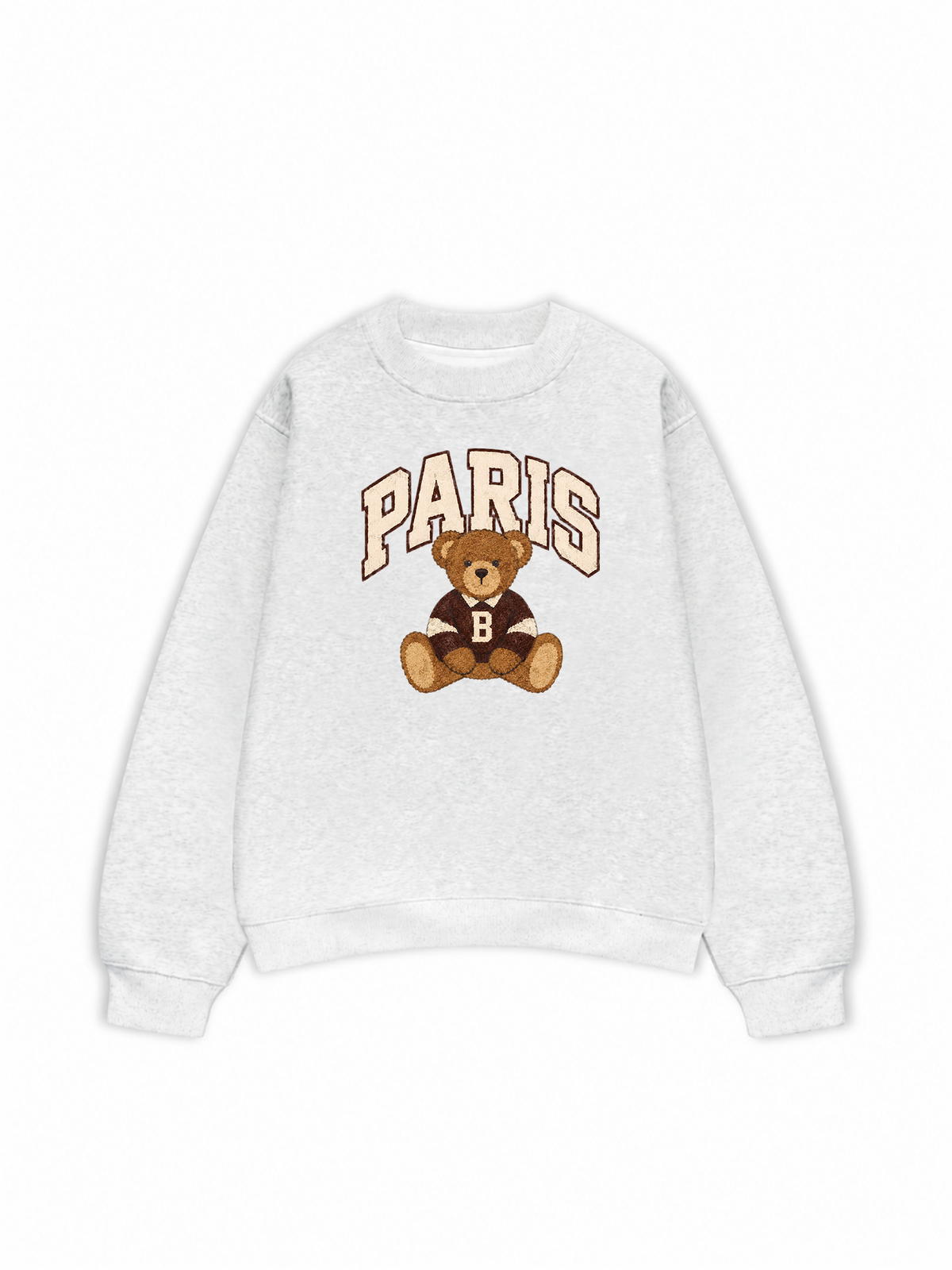 Áo Sweater Nỉ Hai Da City Paris Bear