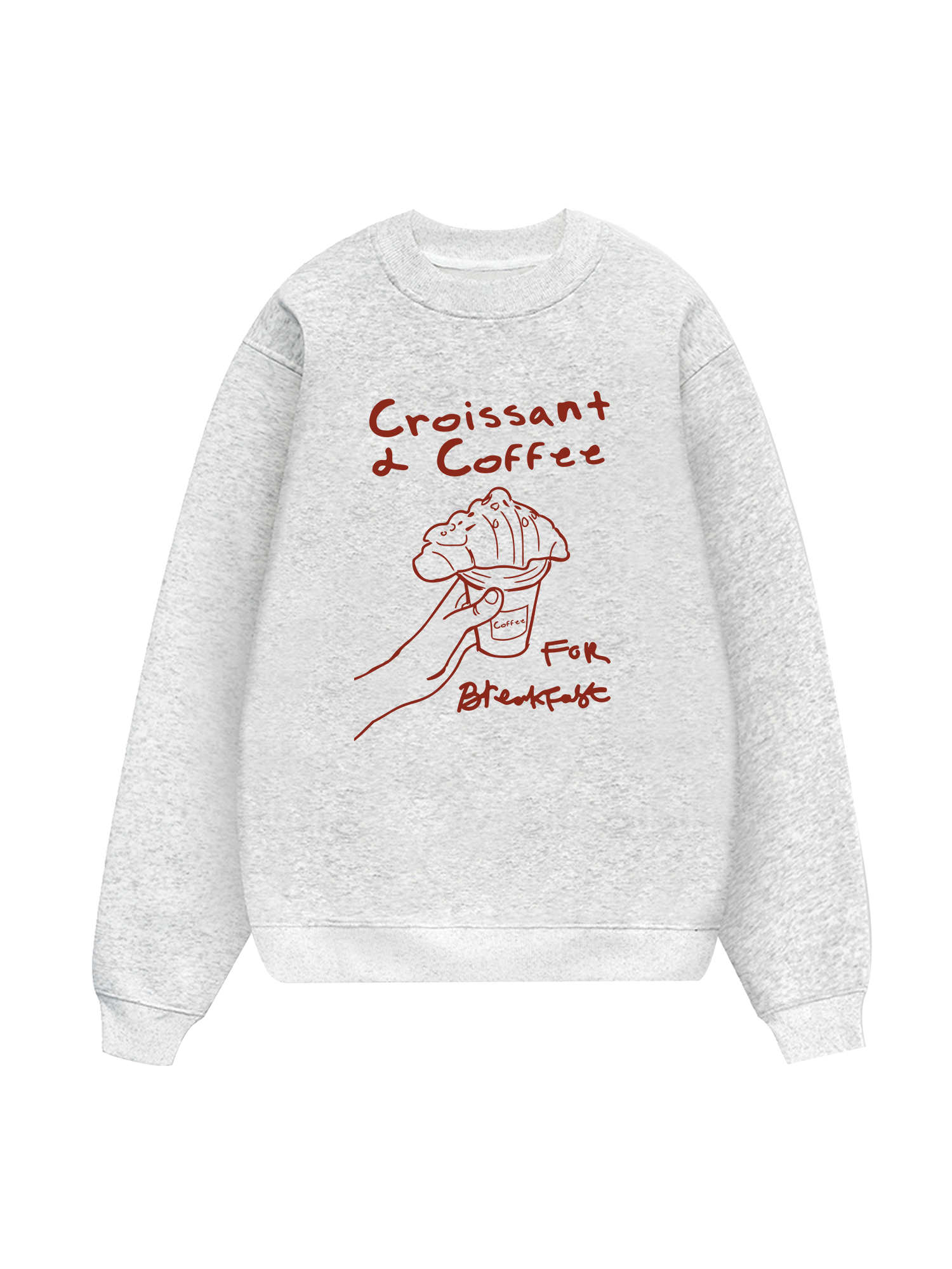 Croissant & Coffee For Breakfast Sweater