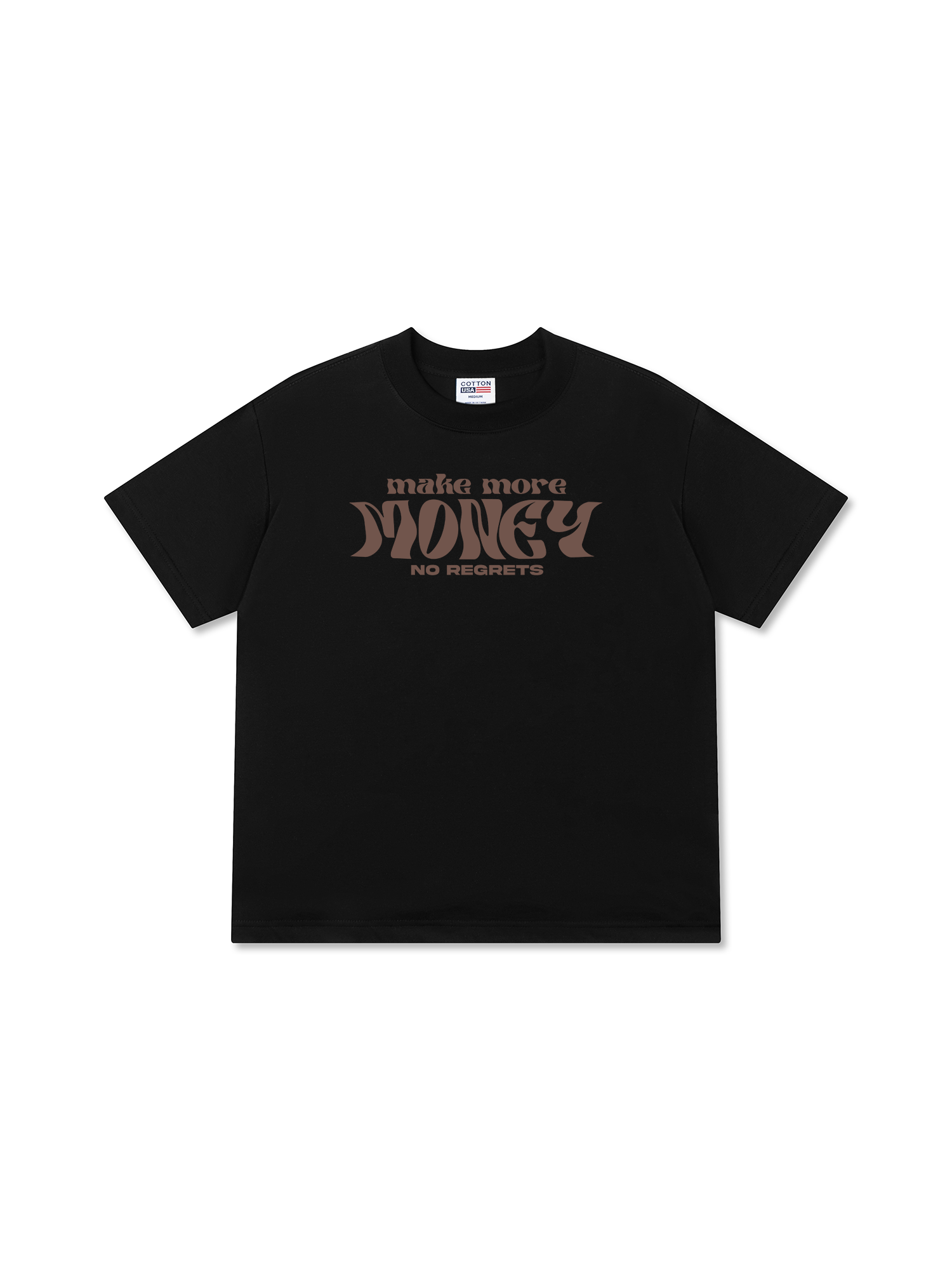 Áo Thun Relaxed Fit Money Make More No Regrets
