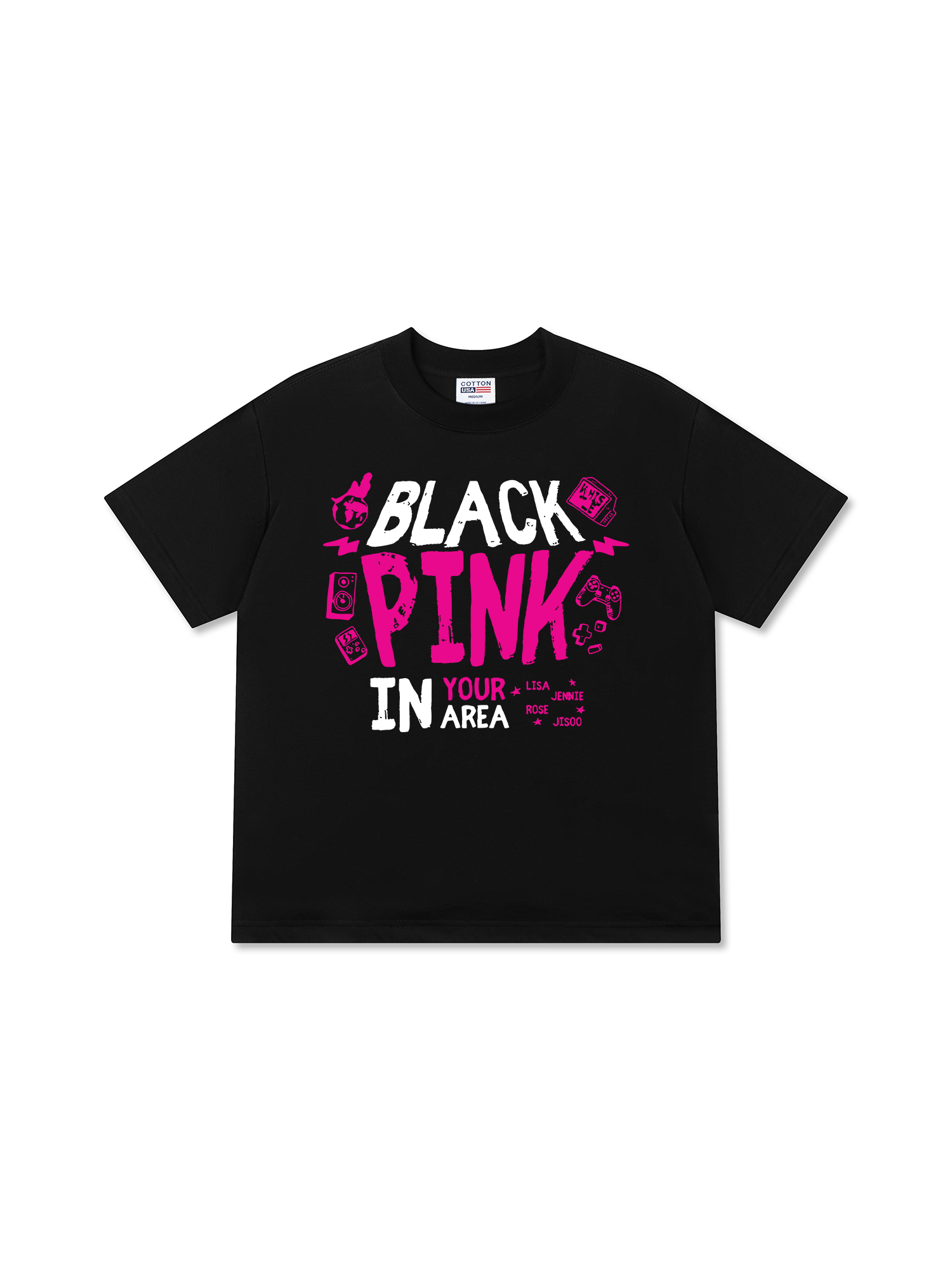 Áo Thun Relaxed Fit Idols BlackPink In Your Area