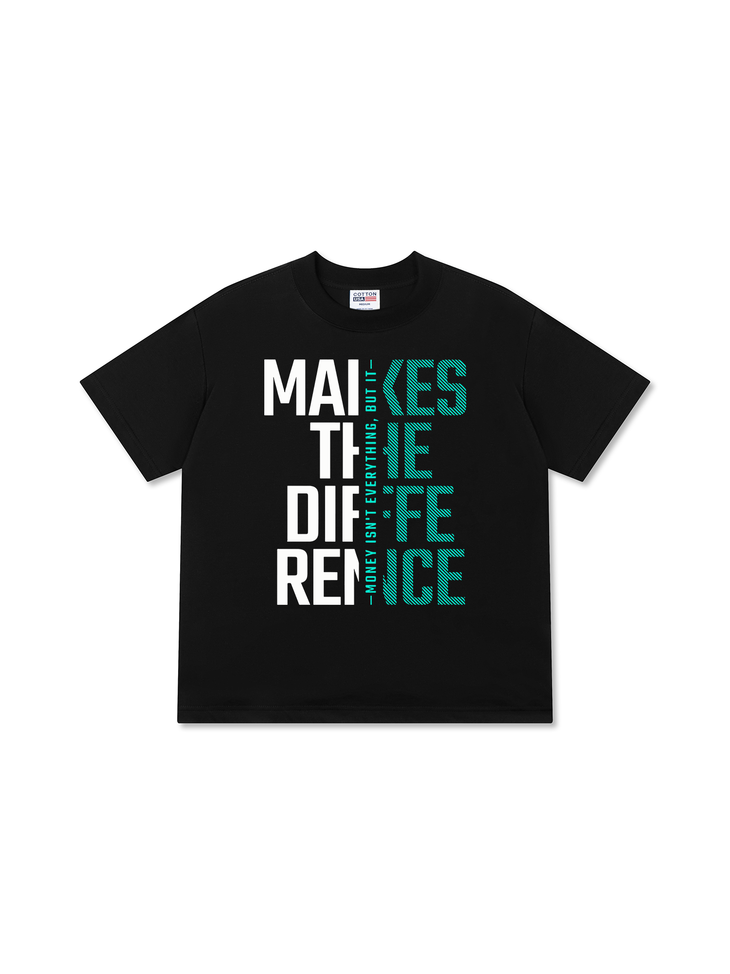 Áo Thun Relaxed Fit Money Motivational Modern Typographic