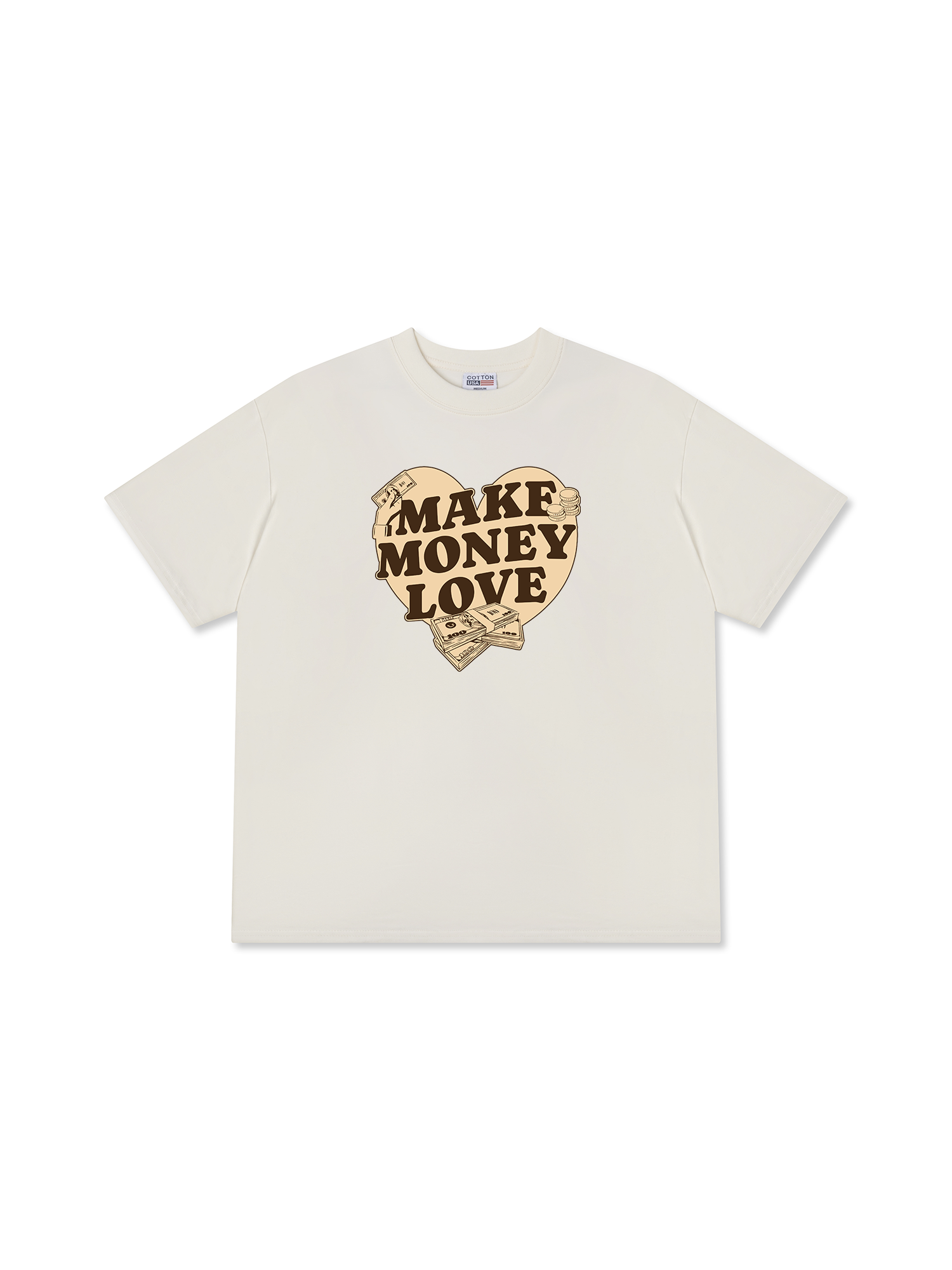 Áo Thun Relaxed Fit Money Make Money Love