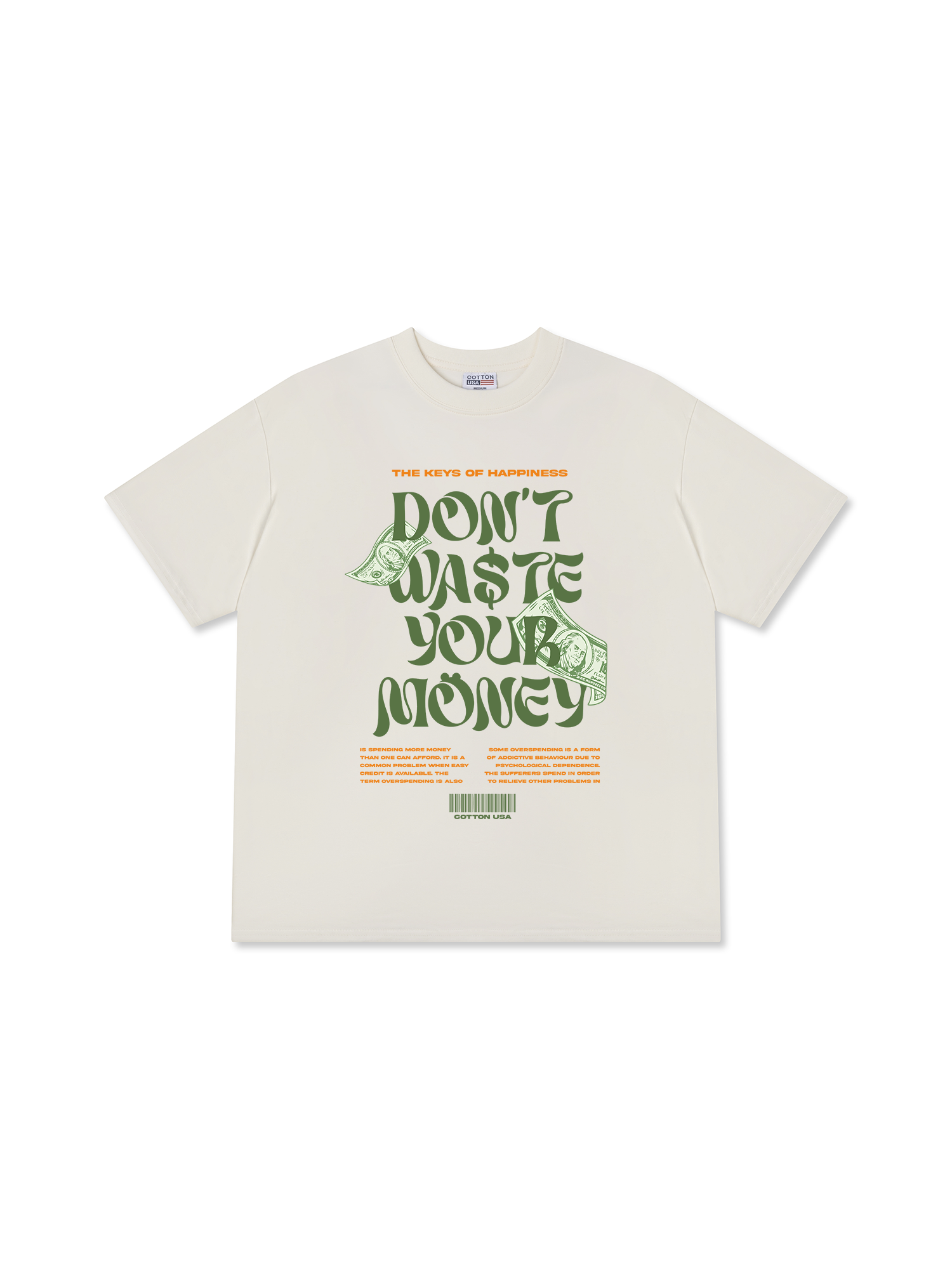 Áo Thun Relaxed Fit Money The Keys Of Happiness