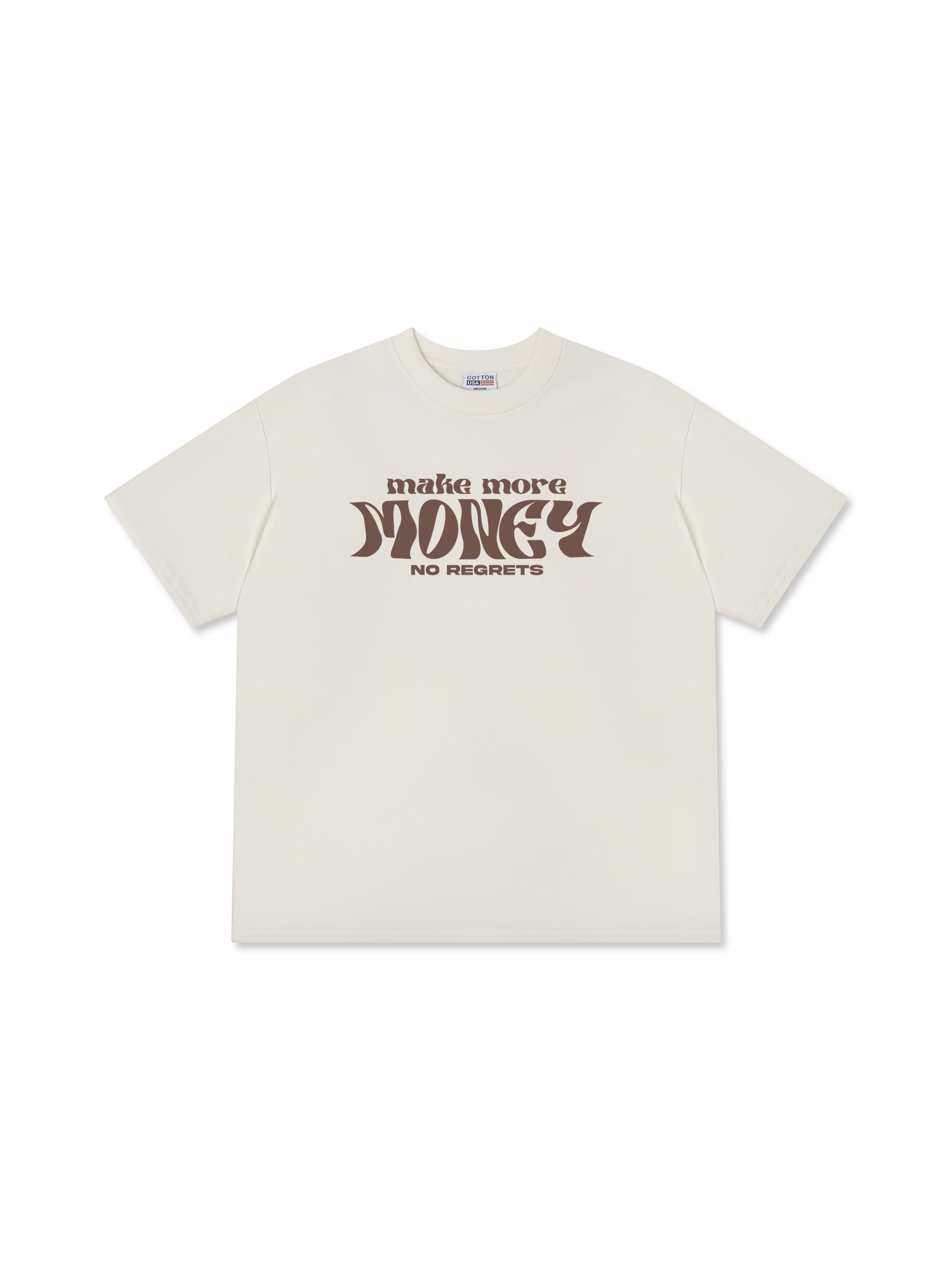 Áo Thun Relaxed Fit Money Make More No Regrets