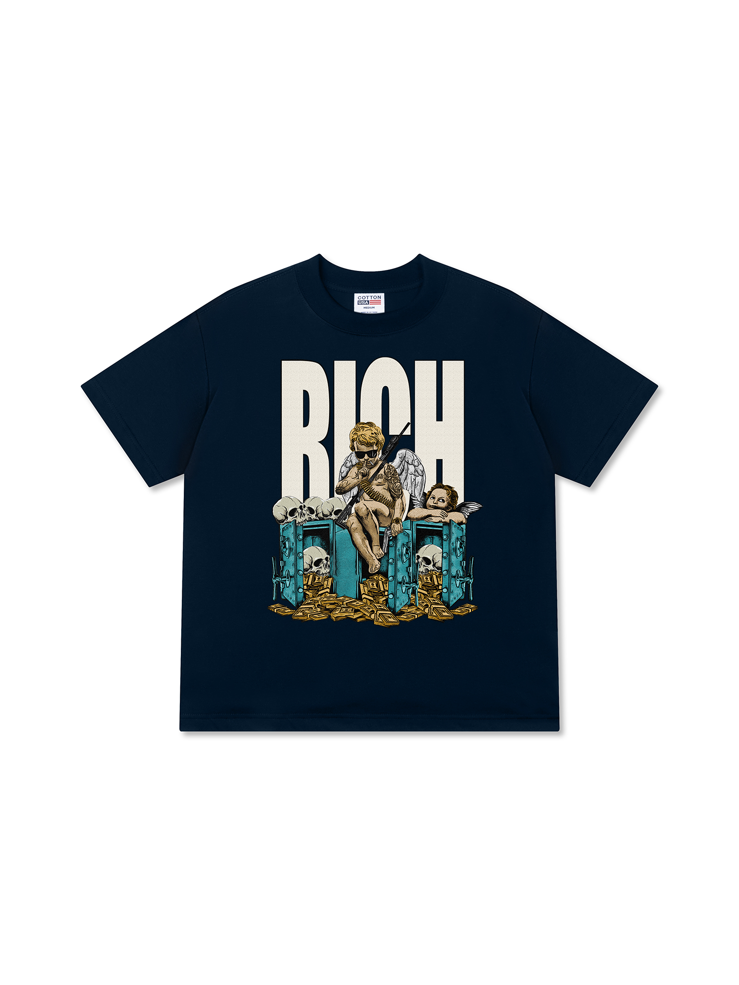 Áo Thun Relaxed Fit Money Rich Angle