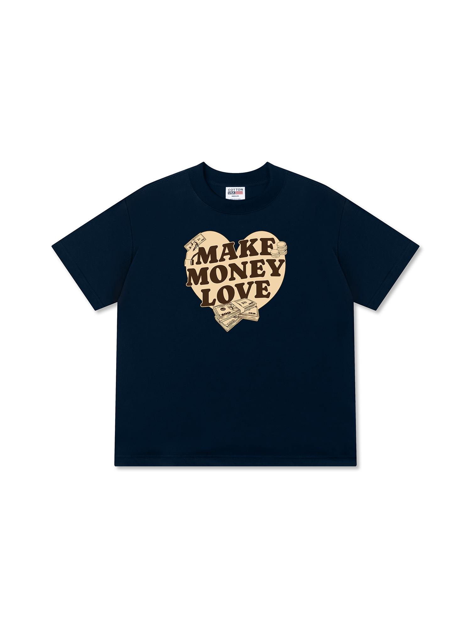 Áo Thun Relaxed Fit Money Make Money Love