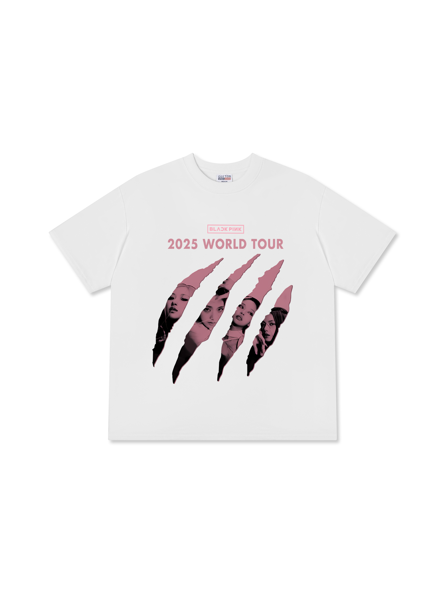 Áo Thun Relaxed Fit Black Pink 2025 World Tour