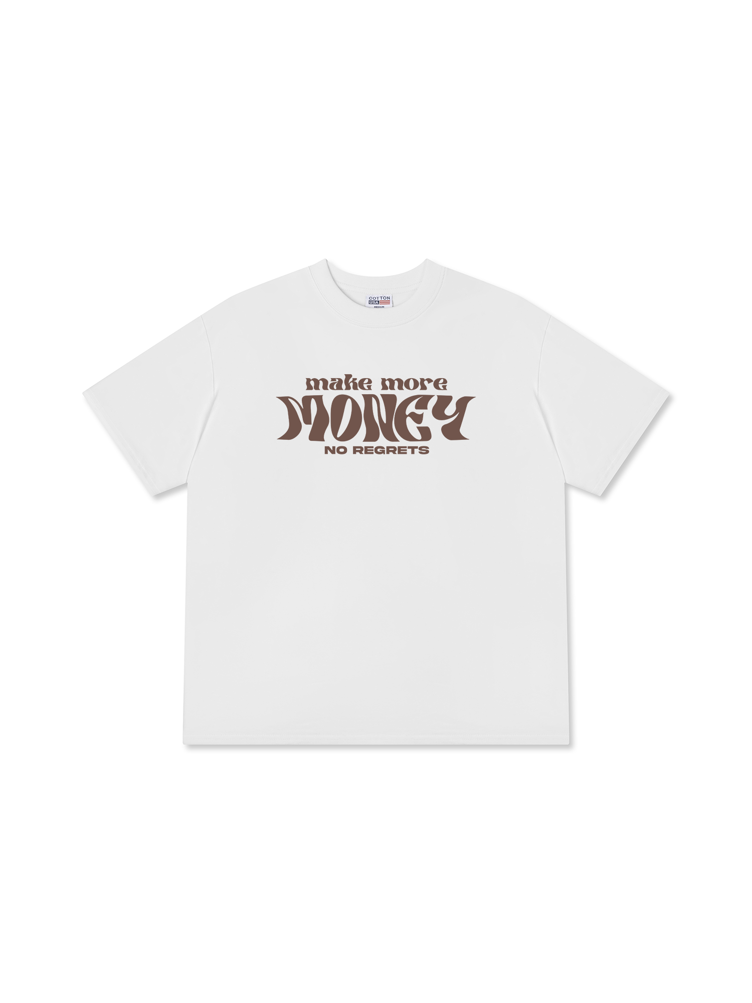 Áo Thun Relaxed Fit Money Make More No Regrets