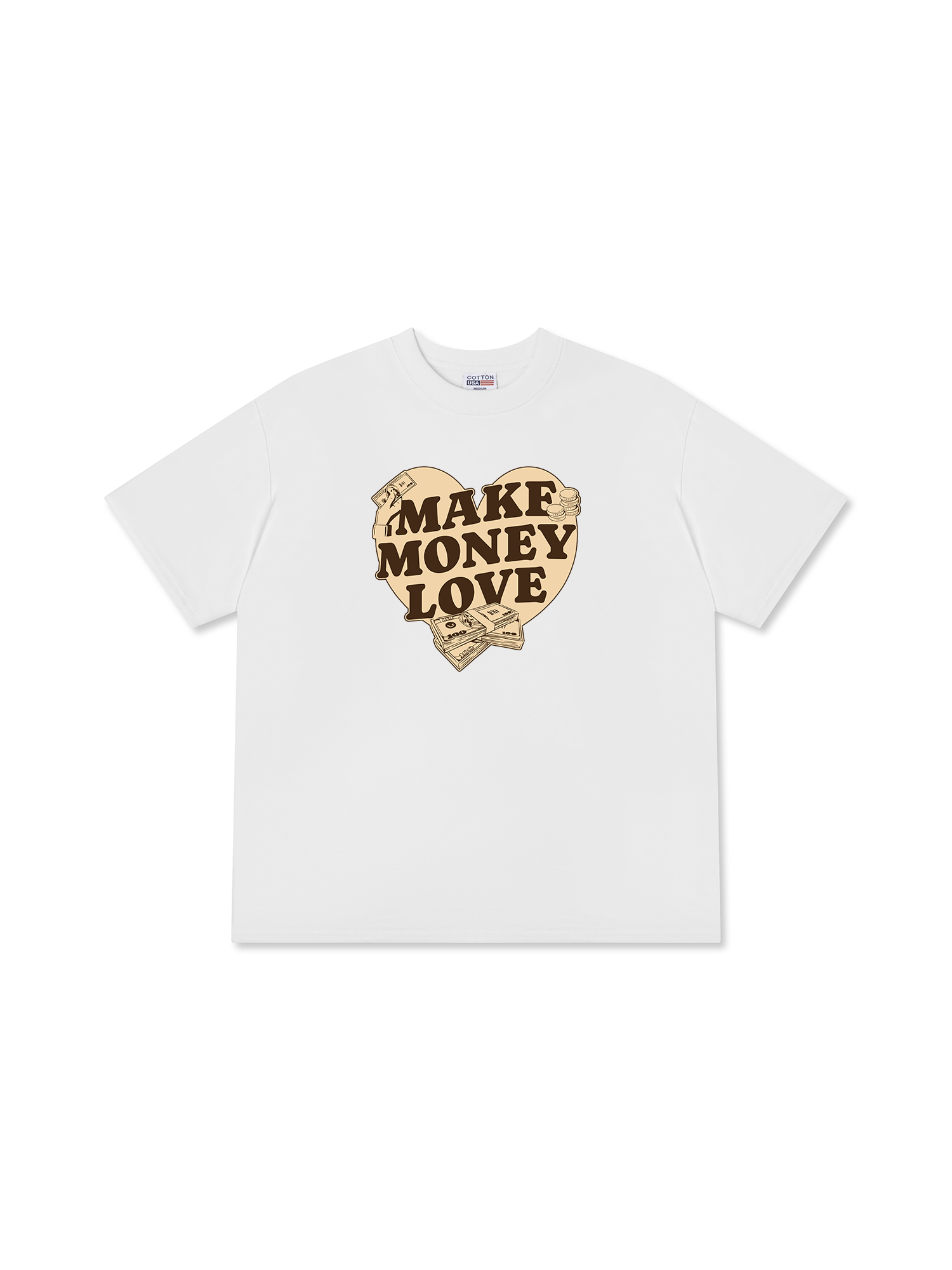 Áo Thun Relaxed Fit Money Make Money Love