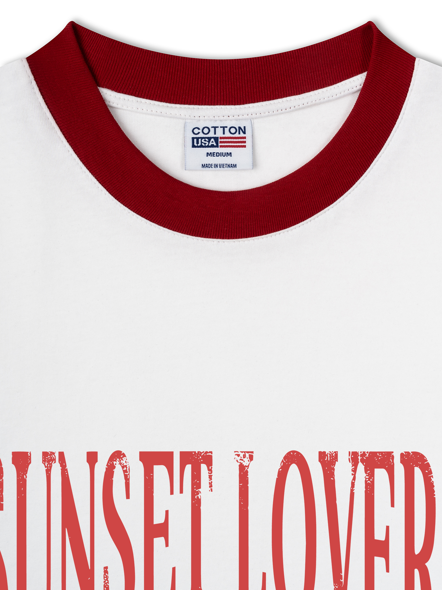 Áo Thun Ringer Relaxed Fit City Sunset Lover Miami