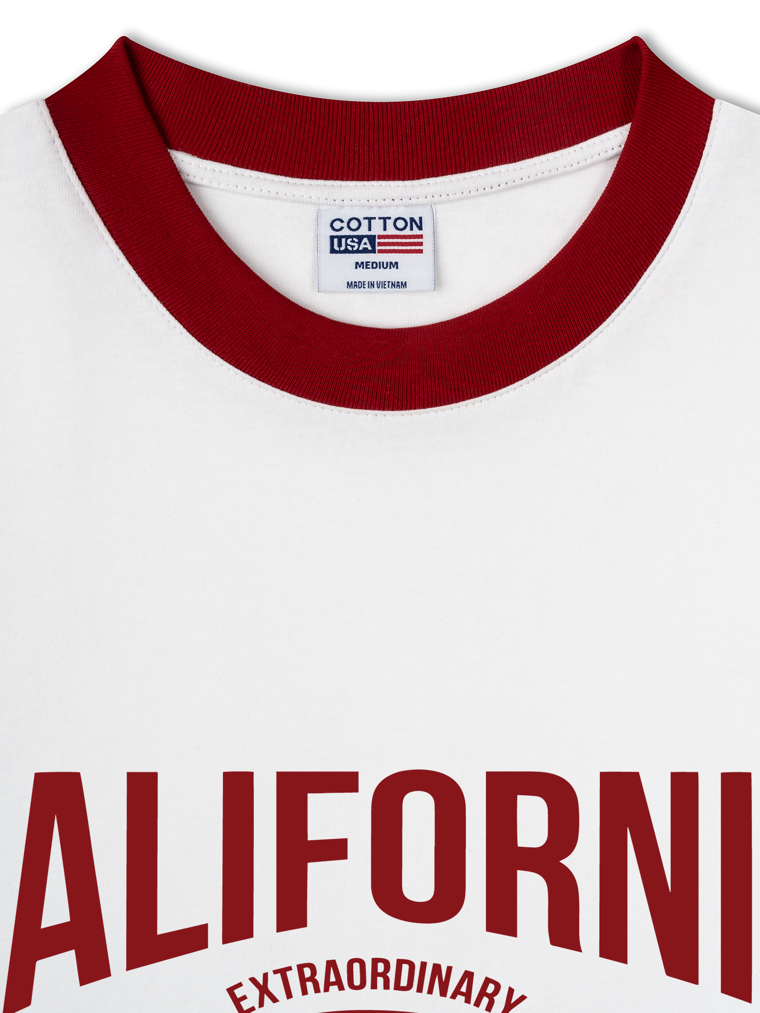 Áo Thun Ringer Relaxed Fit USA California Extraordinary