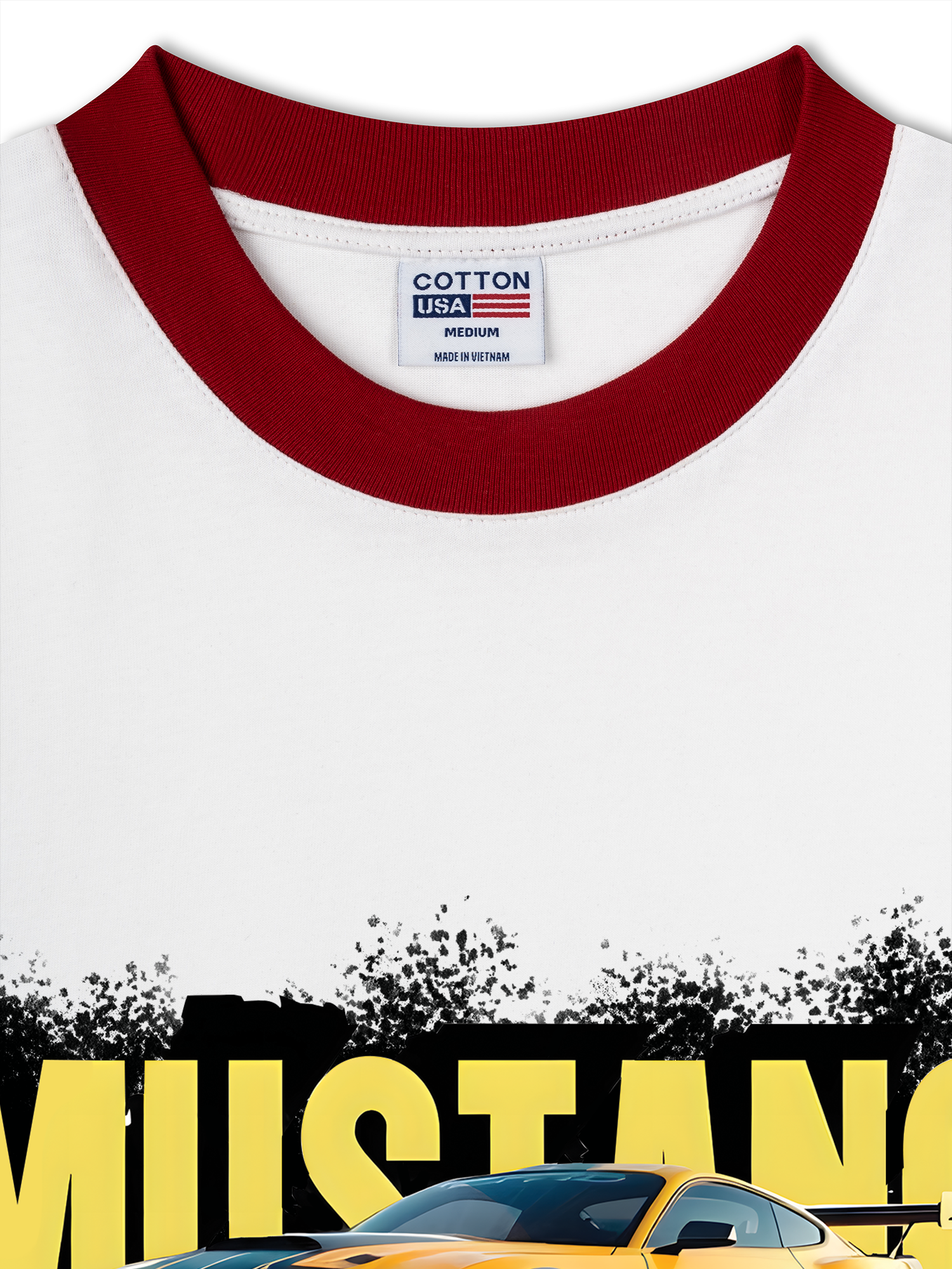 Áo Thun Ringer Relaxed Fit Mustang Yellow Version